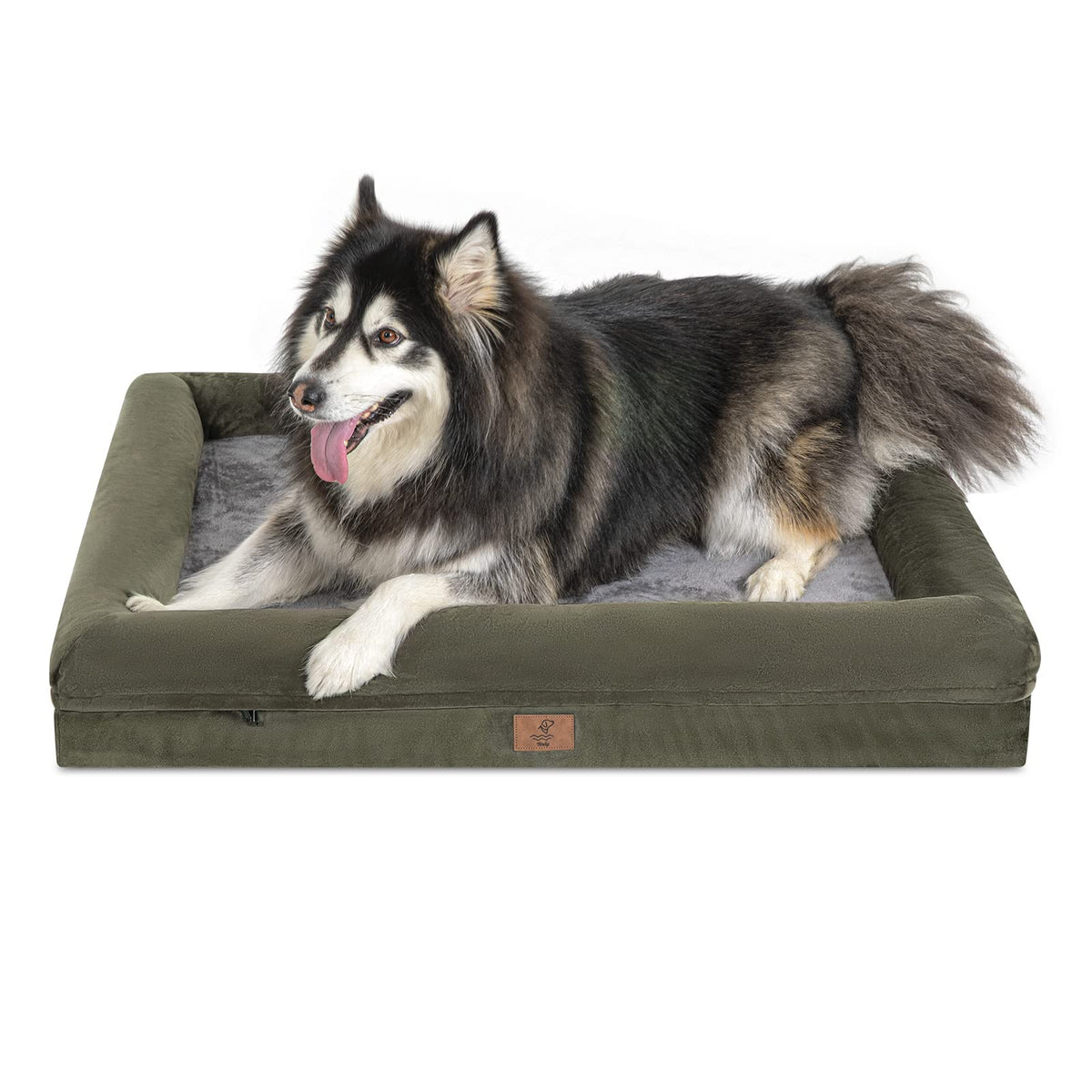 Yiruka Xl Dog Bed, Orthopedic Gel Memory Foam Dog Bed, Washable Dog Bed With Removable Cover, Waterproof Non-Slip Bottom Big Dog Couch Bed