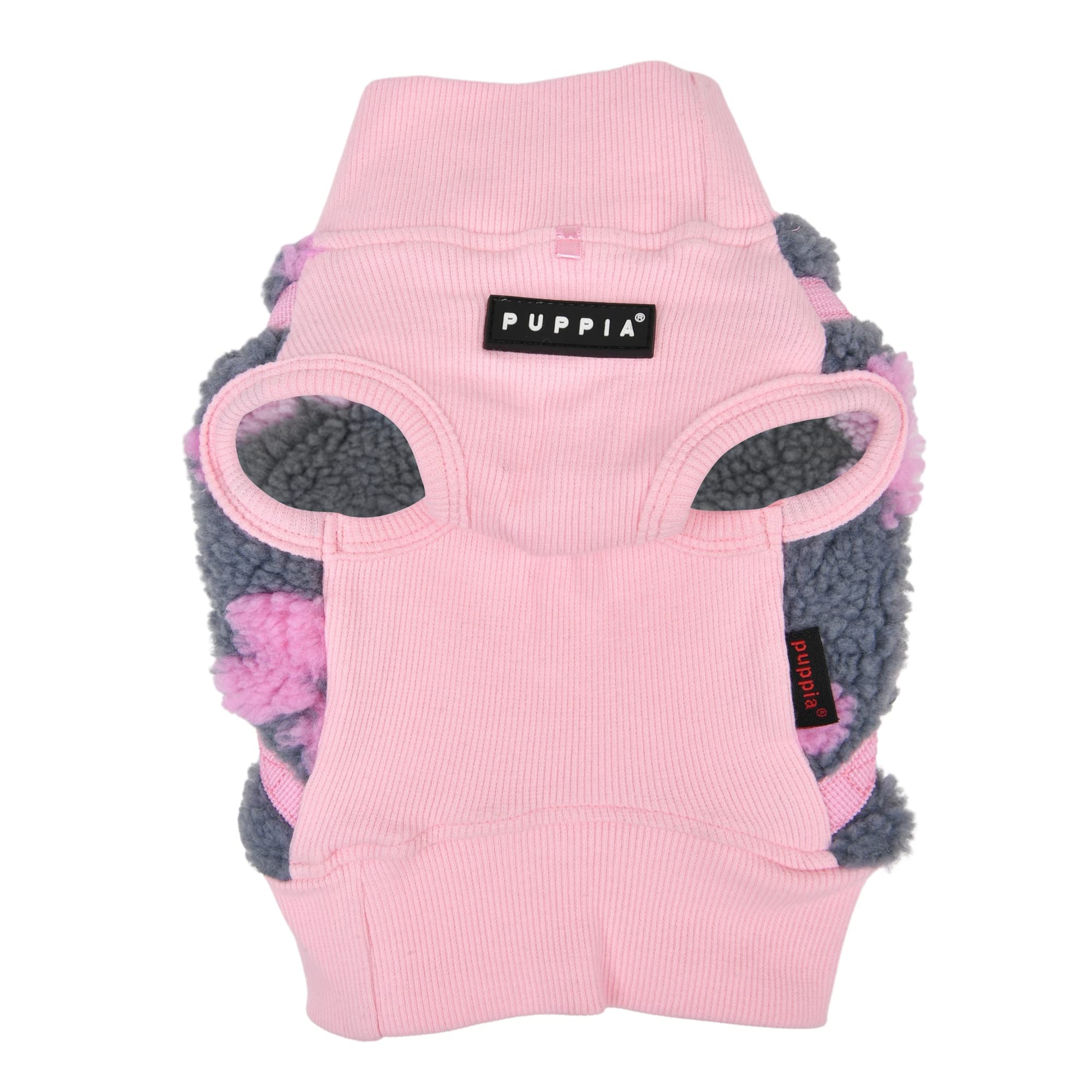 Puppia Ren Jacket Dog Harness Pullover Warm Winter Flower Pattern For Small And Medium Dog, Pink, Small