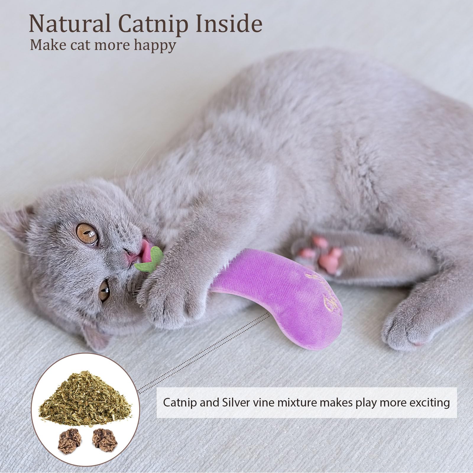 Etekyer Catnip Toys, Cat Toys, Cat Toys For Indoor Cats, Catnip Toys For Cats, Cat Toys With Catnip, Interactive Cat Toy, Cat Chew Toy, Cat Pillow Toys, Cat Toys For Kittens Kitty