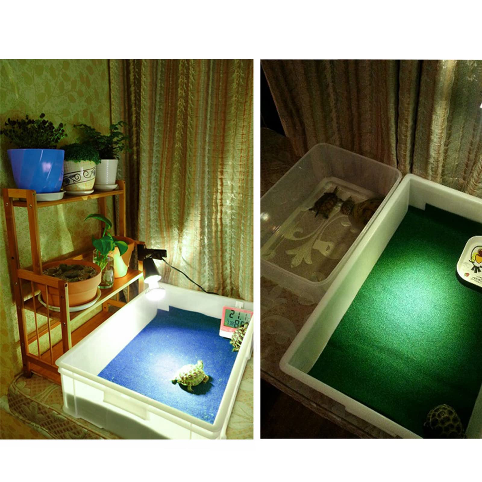 Mechpia 47'' X 24'' Large Reptile Carpet Terrarium Liner Bedding Reptile Substrate Mat Supplies For Bearded Dragon Snake Lizard