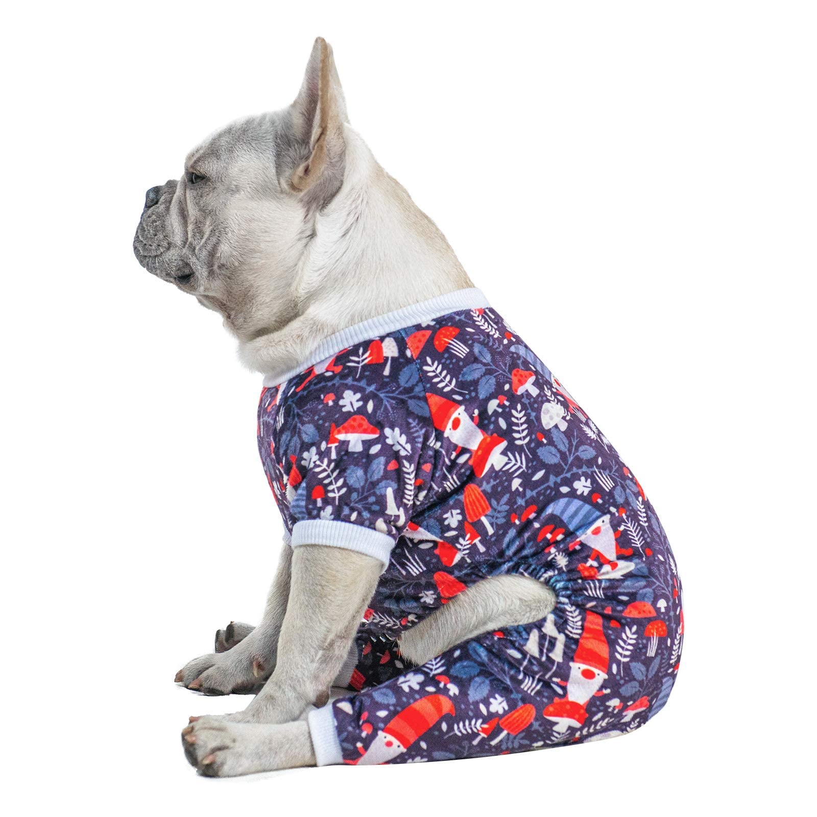 Cutebone Dog Pajamas Christmas Clothes Pjs For Small Dogs Shirts P111M