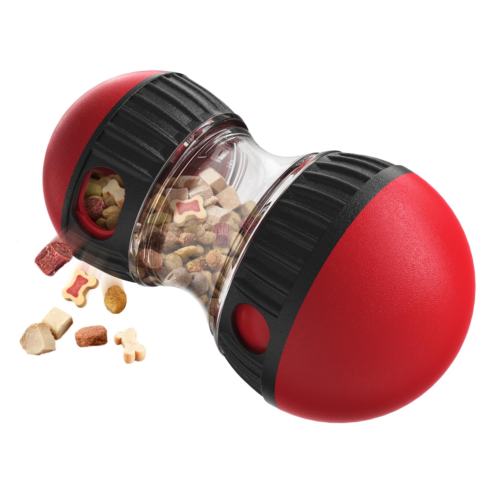 COSOWO Interactive Dog Treat Dispenser and Puzzle Toys, Dog Slow Food Feeder Rolling Ball for Reducing Boredom and IQ Training T