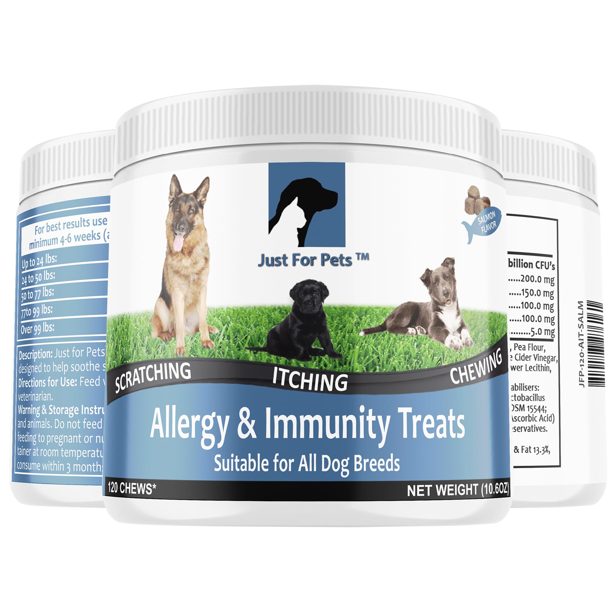 Dog Allergy Relief Chews - Itching Skin Relief with Probiotics and Turmeric for Dogs - Itchy Skin, Hot Spots, Paw Licking, Aller