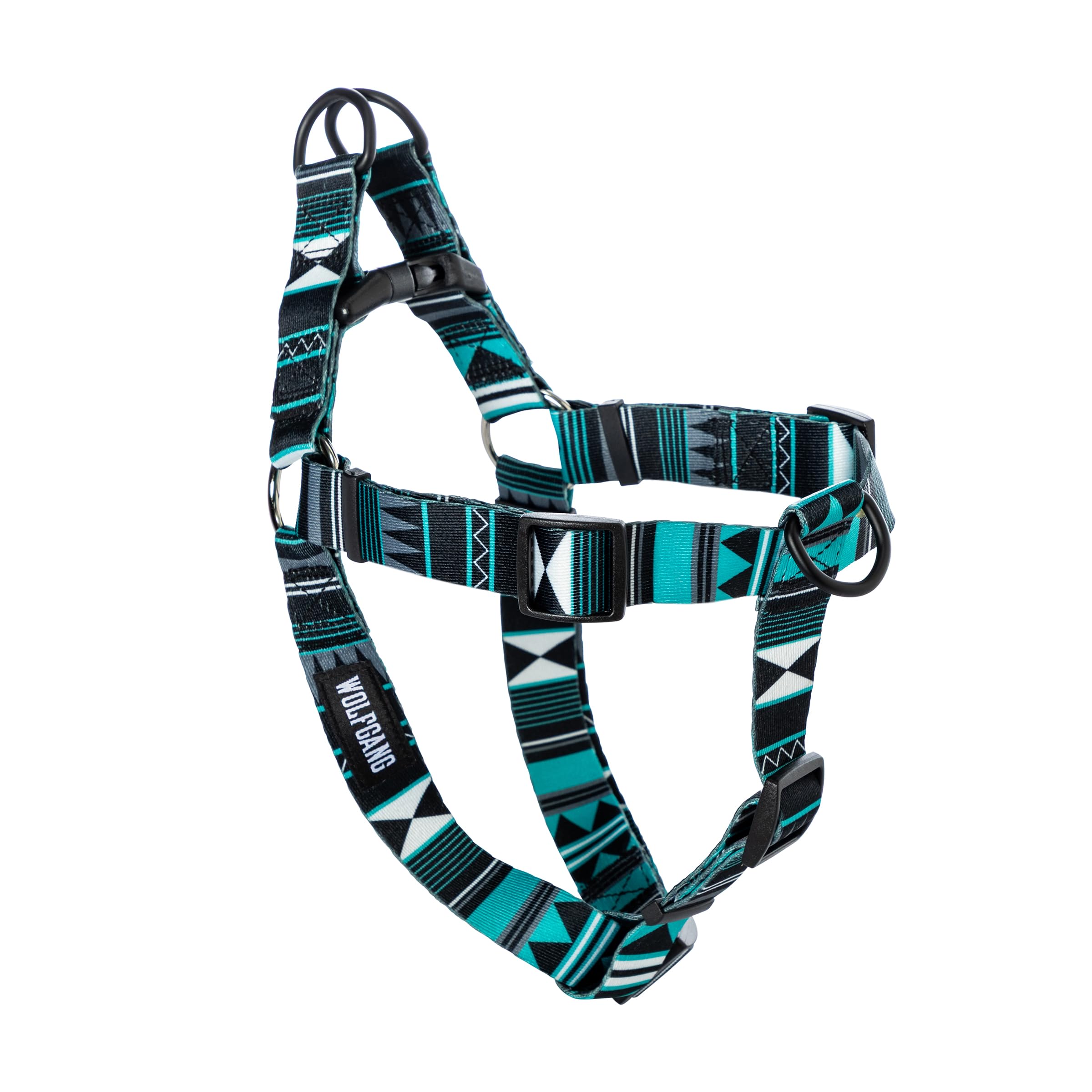 Wolfgang Heavy Duty Adjustable Dog Harness, Pull-Tested for Walking & Training, WesternSky Print, Large