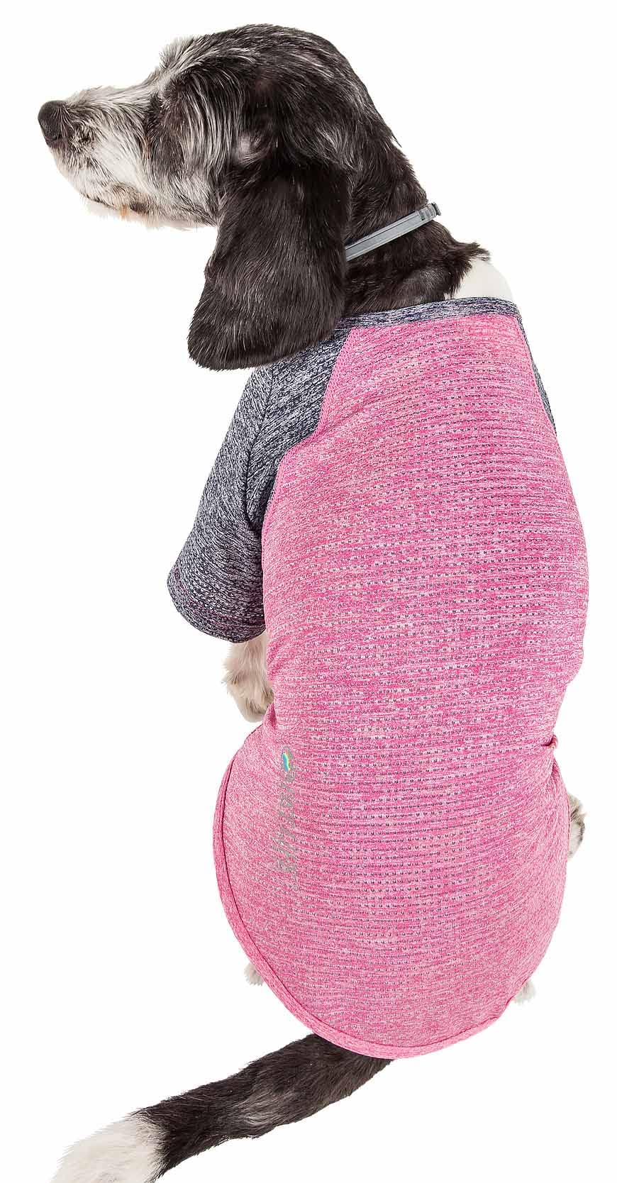 Pet Life A Active Hybreed 4-Way Stretch Two-Toned Performance Dog T-Shirt
