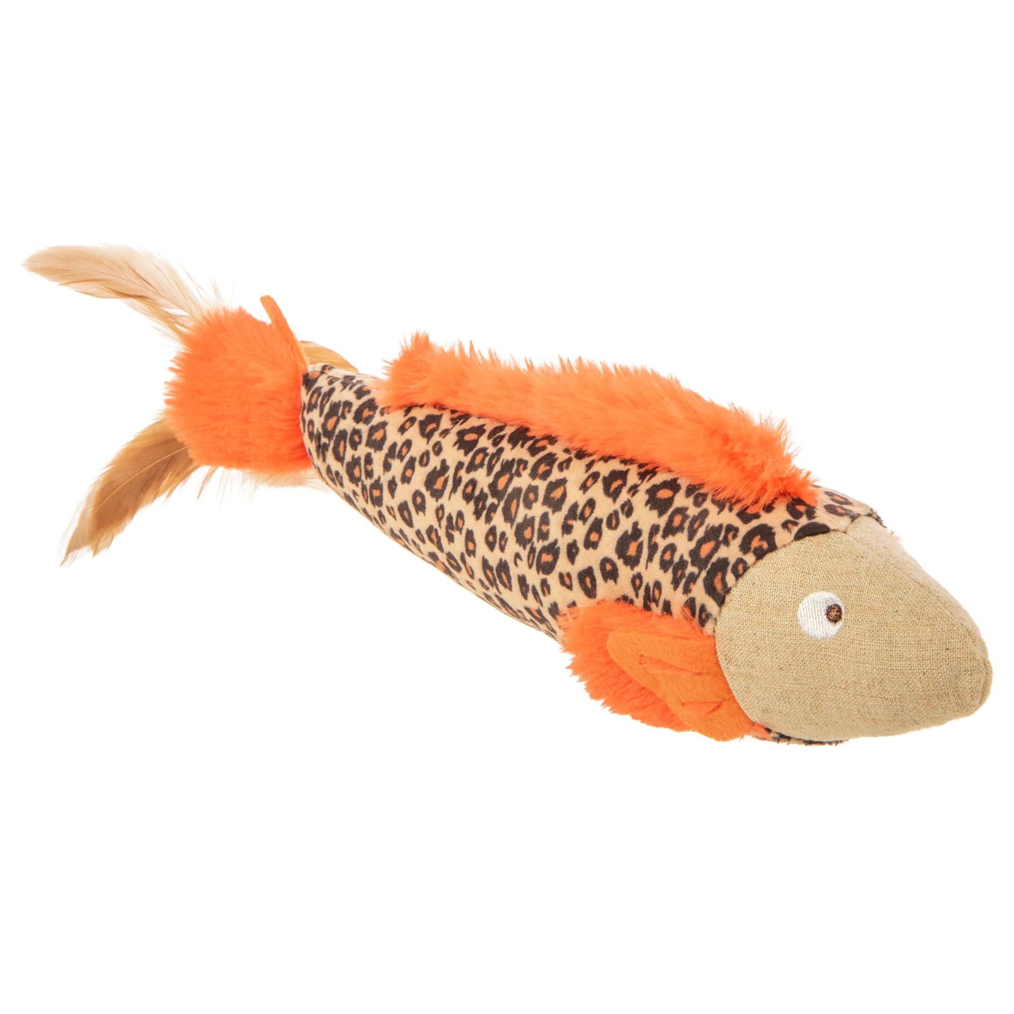 Petlinks Happynip Fun Fins Kicker Cat Toy, Contains Silvervine & Catnip - Tan, One Size