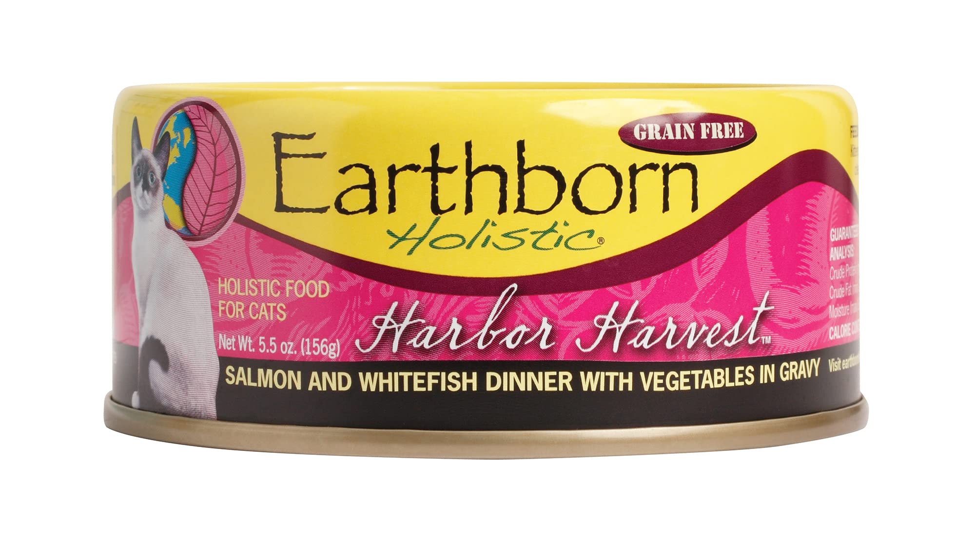 Earthborn Holistic Harbor Harvest Grain-Free Moist Cat Food (Case of 24)