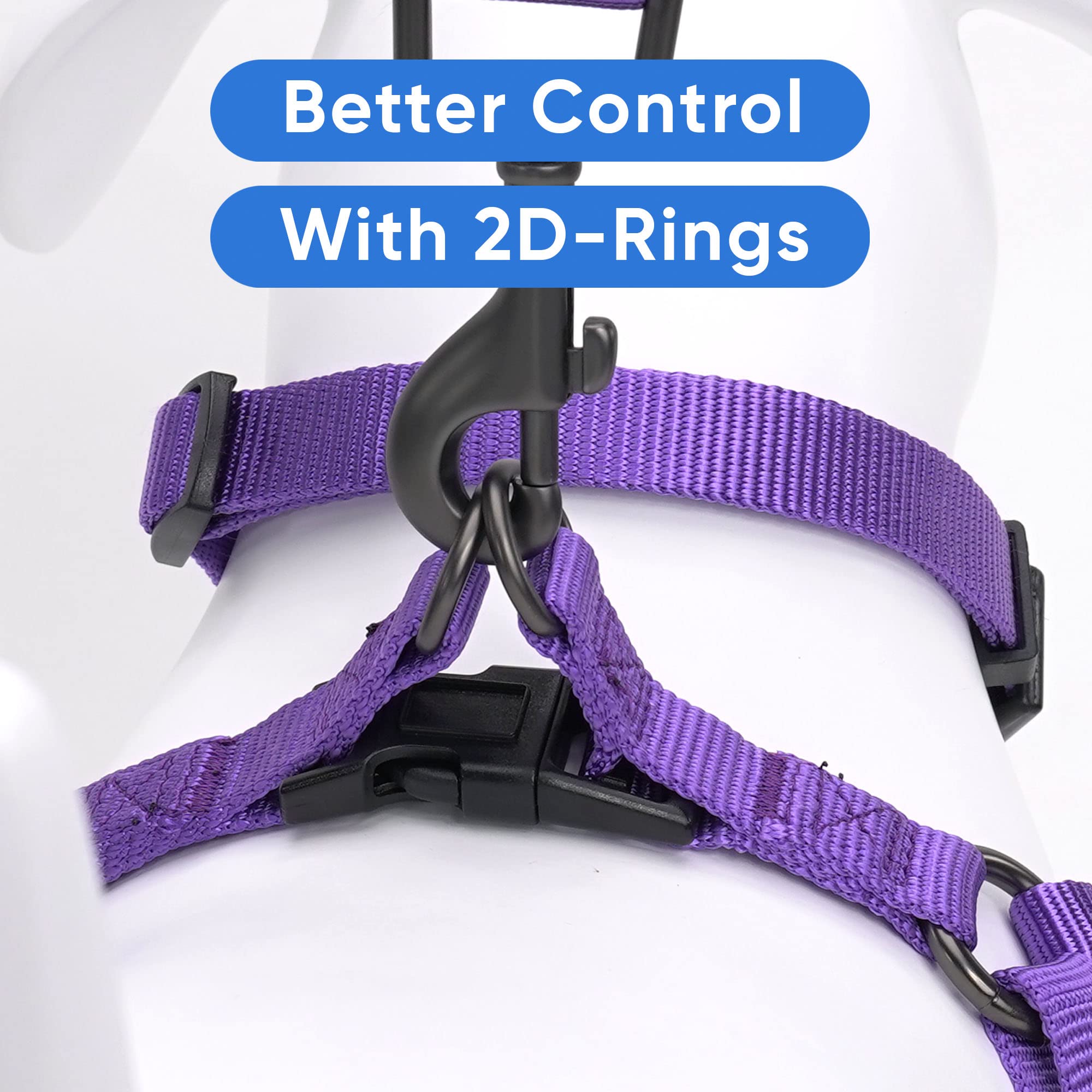 Pawtitas Solid Color Step In Dog Harness Or Vest Harness Dog Training Walking Of Your Puppy Harness Extra Small Dog Harness Purp