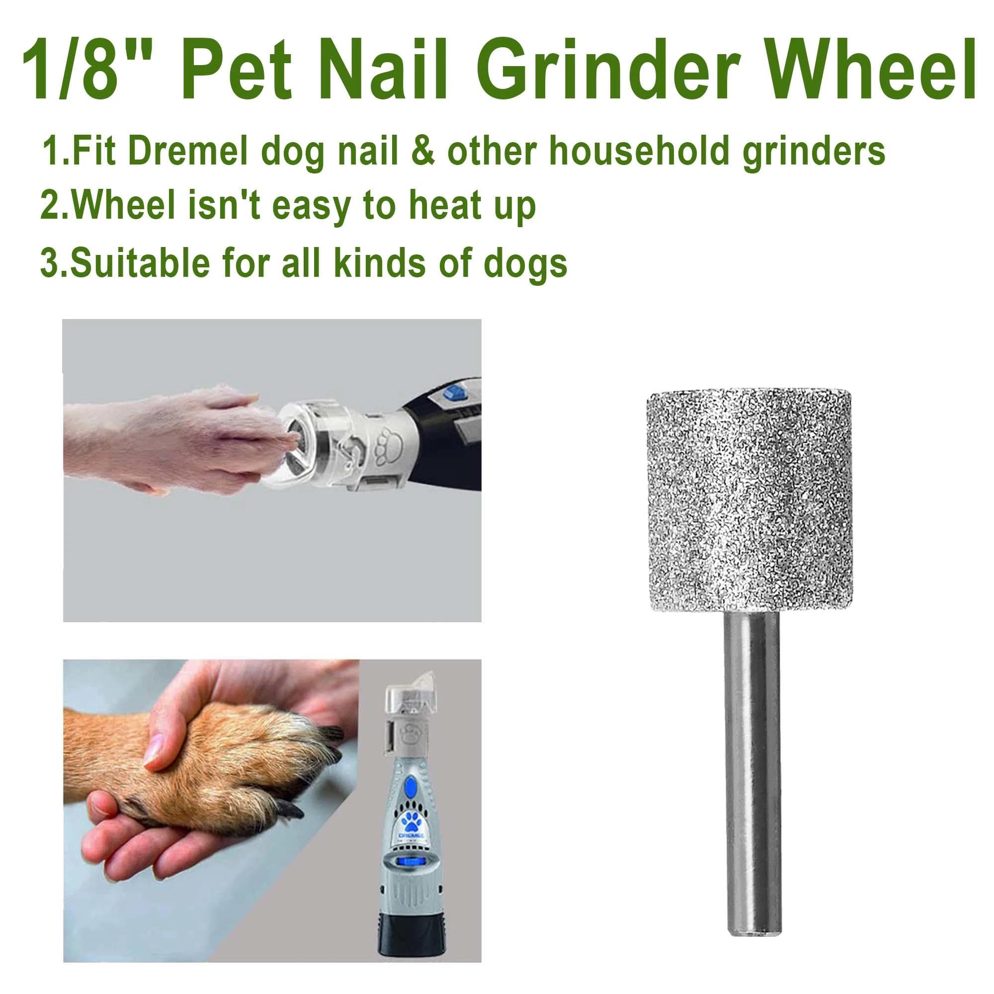 PLATGO Diamond Dog Nail, 1/8'' Nail Tool for Dogs, for Animals Nail Care & Home Grinder Tools for Dogs and Animals