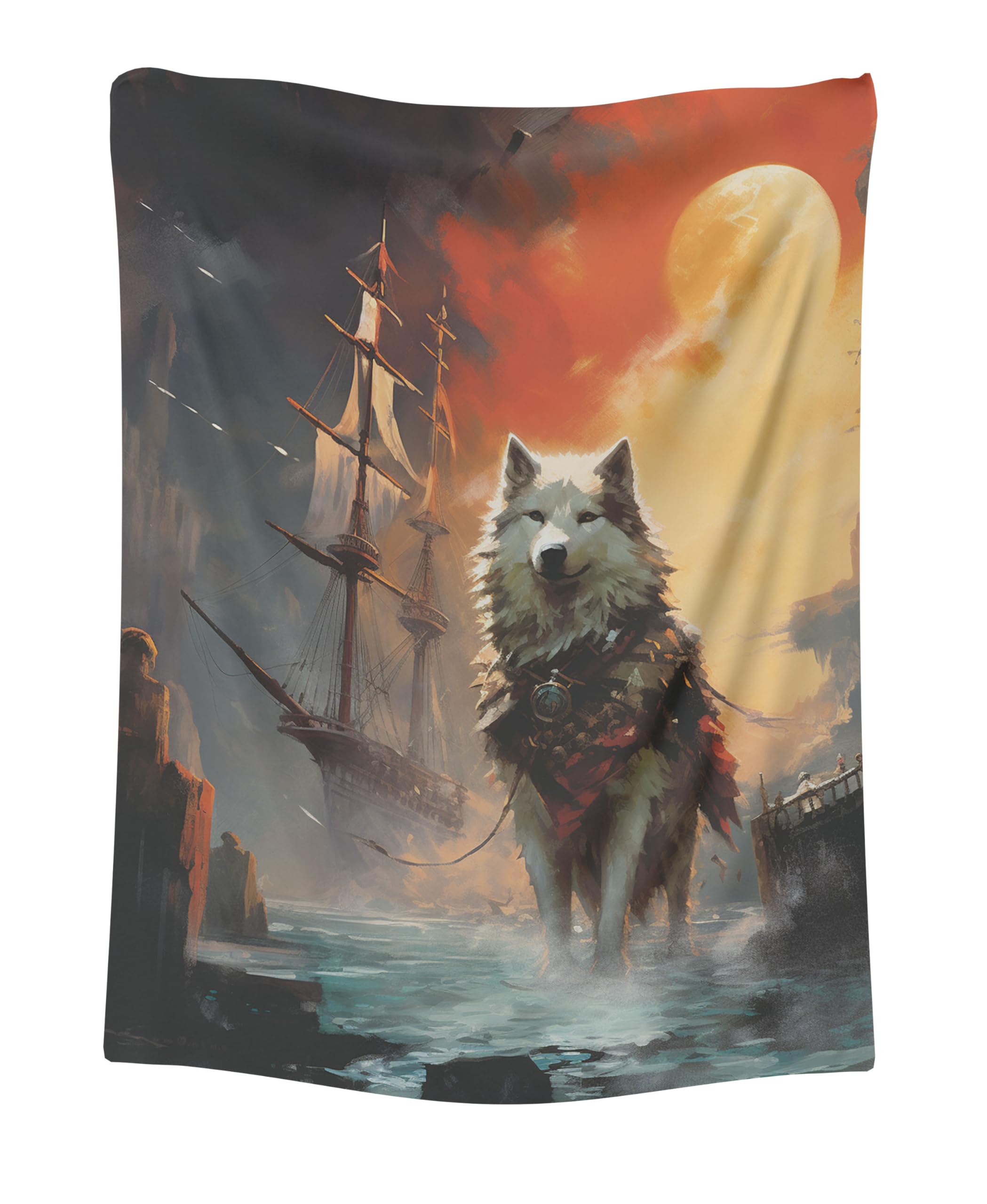CAPITUNEISKINEPA Husky Jack Dog Blanket Gifts Living Room Blanket Small Blankets 30 x 40