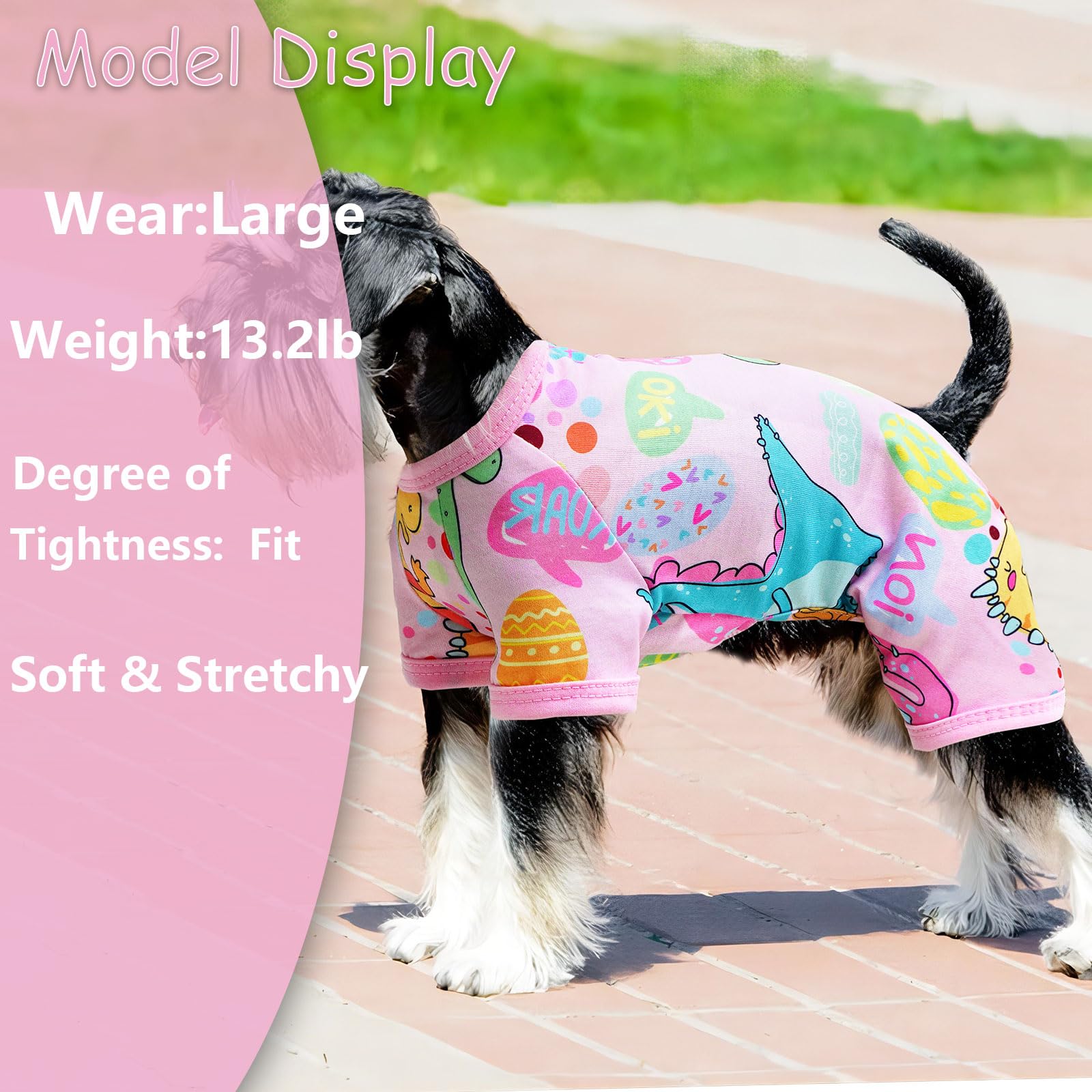 Puppishy Dog Pajamas Dog Pjs Dog Onesie Summer Dog Clothes For Small Medium Dogs Girl Cute Puppy Pjs Clothes Doggie Onesies Cat