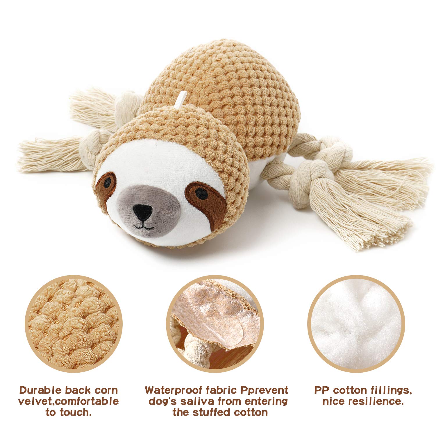 Mewajump Plush Dog Toys,Squeaky Dog Toys For Small Dog,Interactive Dog Toys Dog Chew Toys With Squeakers,Cute Soft Puppy Toys Fo