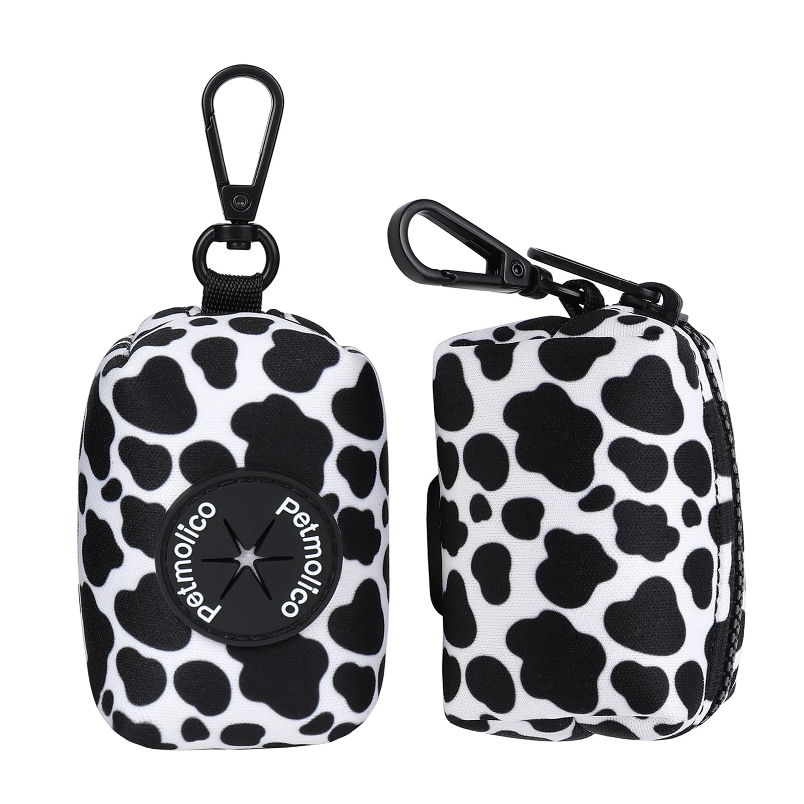 Petmolico Dog Poop Bag Holder Leash Attachment, Dog Waste Bag Dispenser Zippered Pouch, Fits Any Dog Leash, Includes Free Roll o