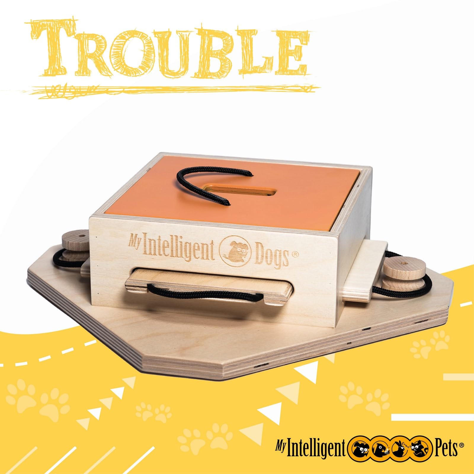 My Intelligent Dogs Trouble - Interactive Dog Puzzle Toy, Engaging Brain Game for Mental Stimulation and Enrichment