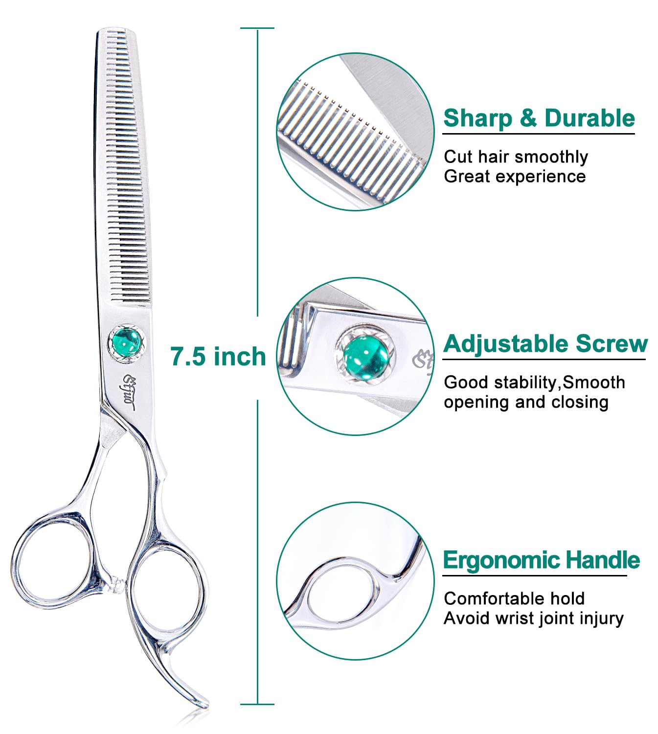 Stjuo Dog Grooming Thinning Scissors 7 Inch Professional Pet Shears Made Of Japanese Advanced Stainless Steel Professional Groom