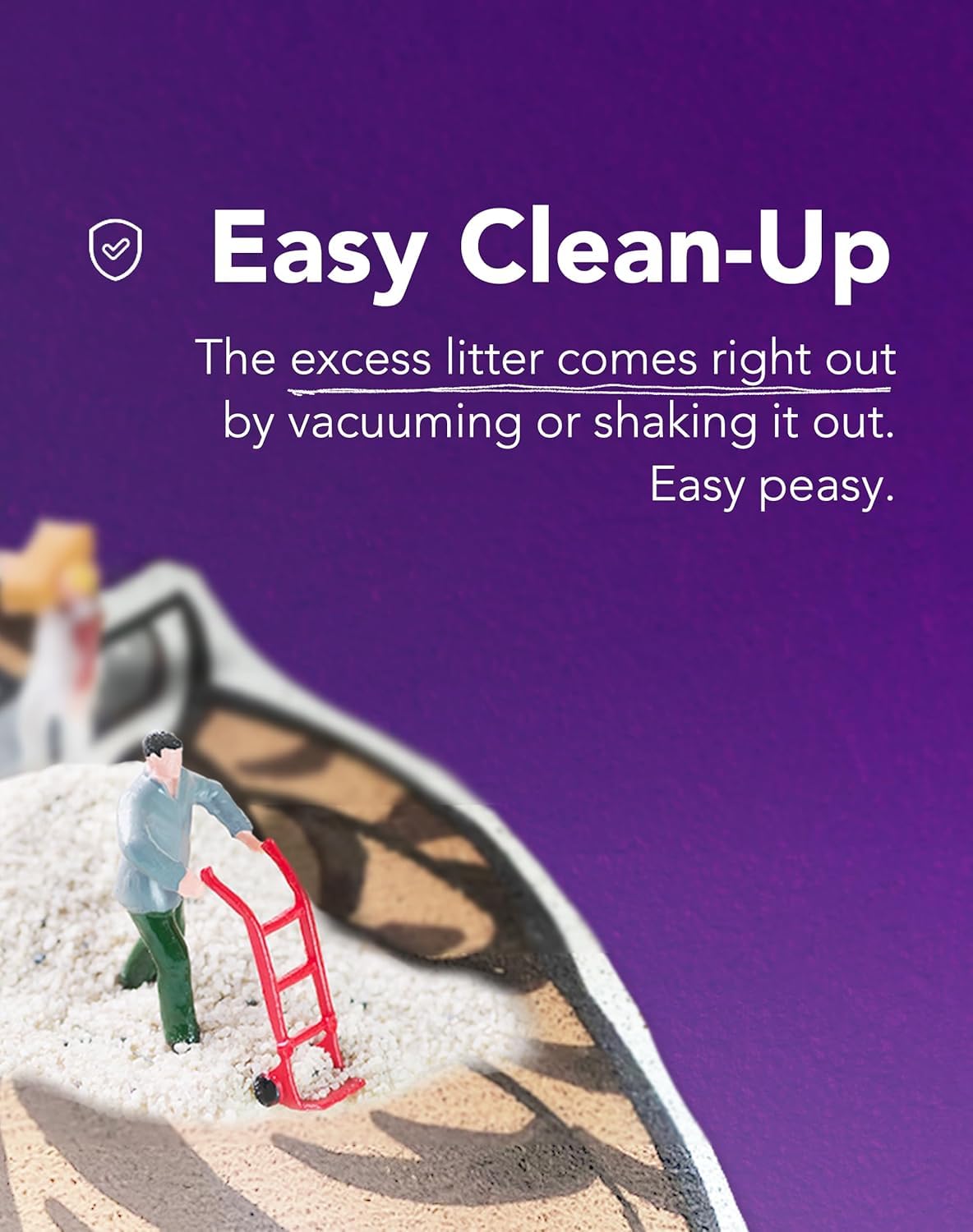 Lukamoo Cute Cat Litter Mat (24X16), For Kitty Litter & Cat Litter Box, Independent Artist Designed [Neon Neko Series] (Disco)