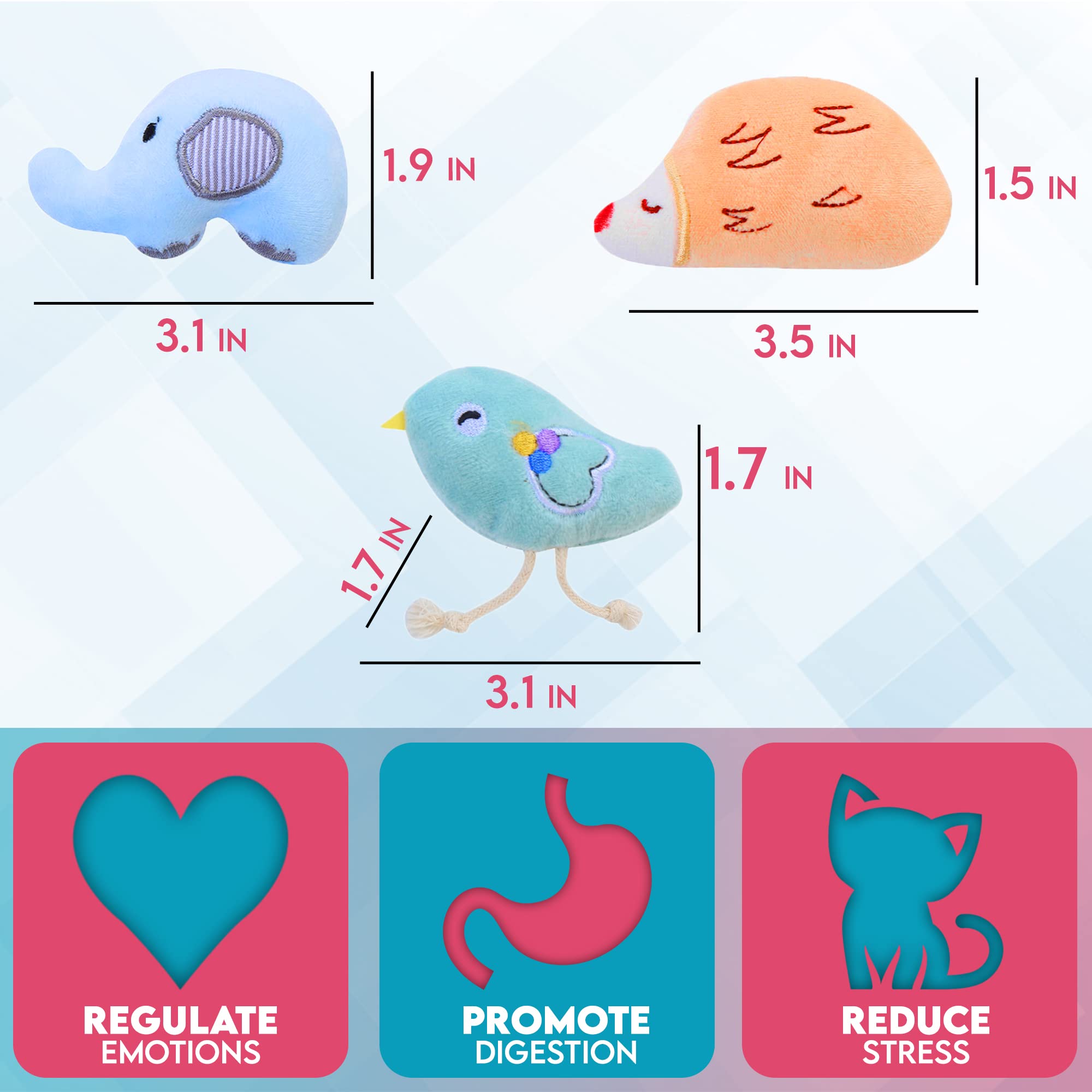 Paw Paw Babe Cat Balls & Catnip Toys Set - Cartoon Fuzzy Balls, Soft & Lightweight - Kittens Chewing, Kicker Toys - Cat Toys For Indoor Cats - Kitten & Cat Accessories - Pack Of 9