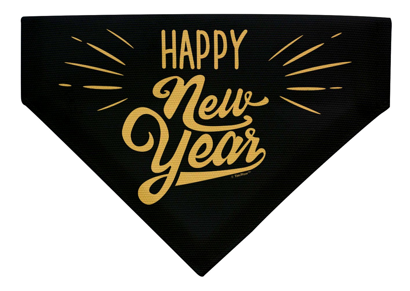 Thiswear Dog New Years Costume Happy New Year Outfit For Dogs Pet Collar Scarf For Smaller Dogs New Year