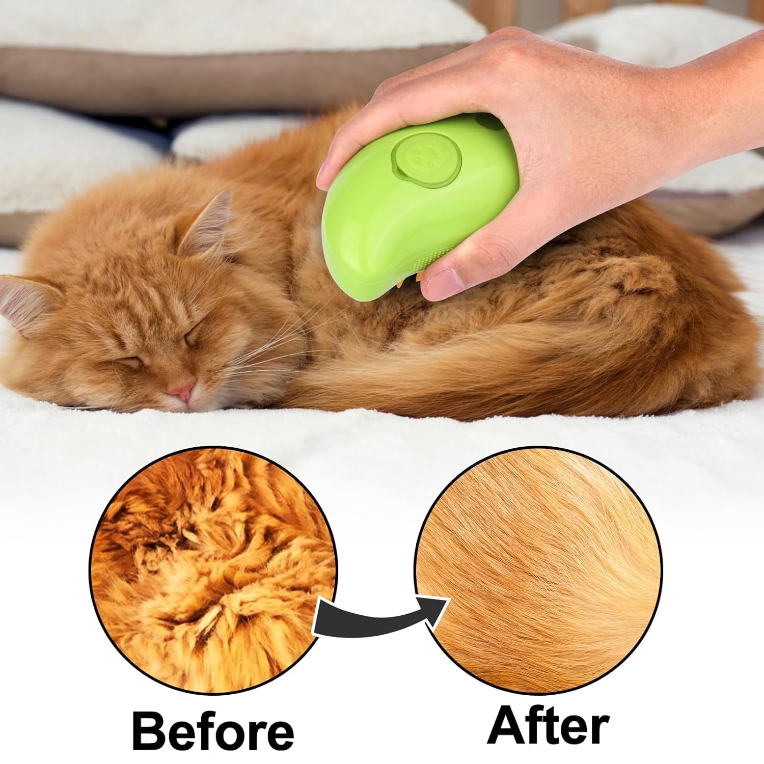 2024 3-In-1 Pet Grooming Tool: Detangling Brush For Massage And Hair Removal, Versatile For Cats And Dogs