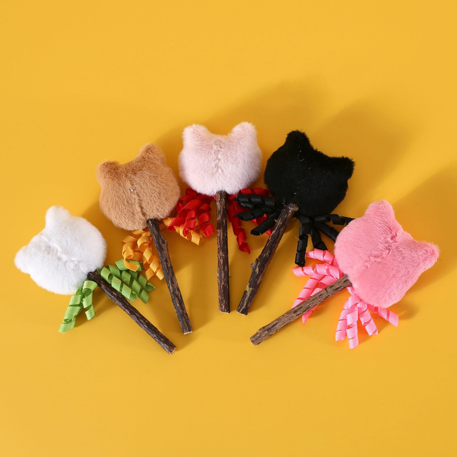 Pawdea Silvervine Cat Chew Sticks - Kitten Teething Toys With Catnip For Indoor Cats (Pink)