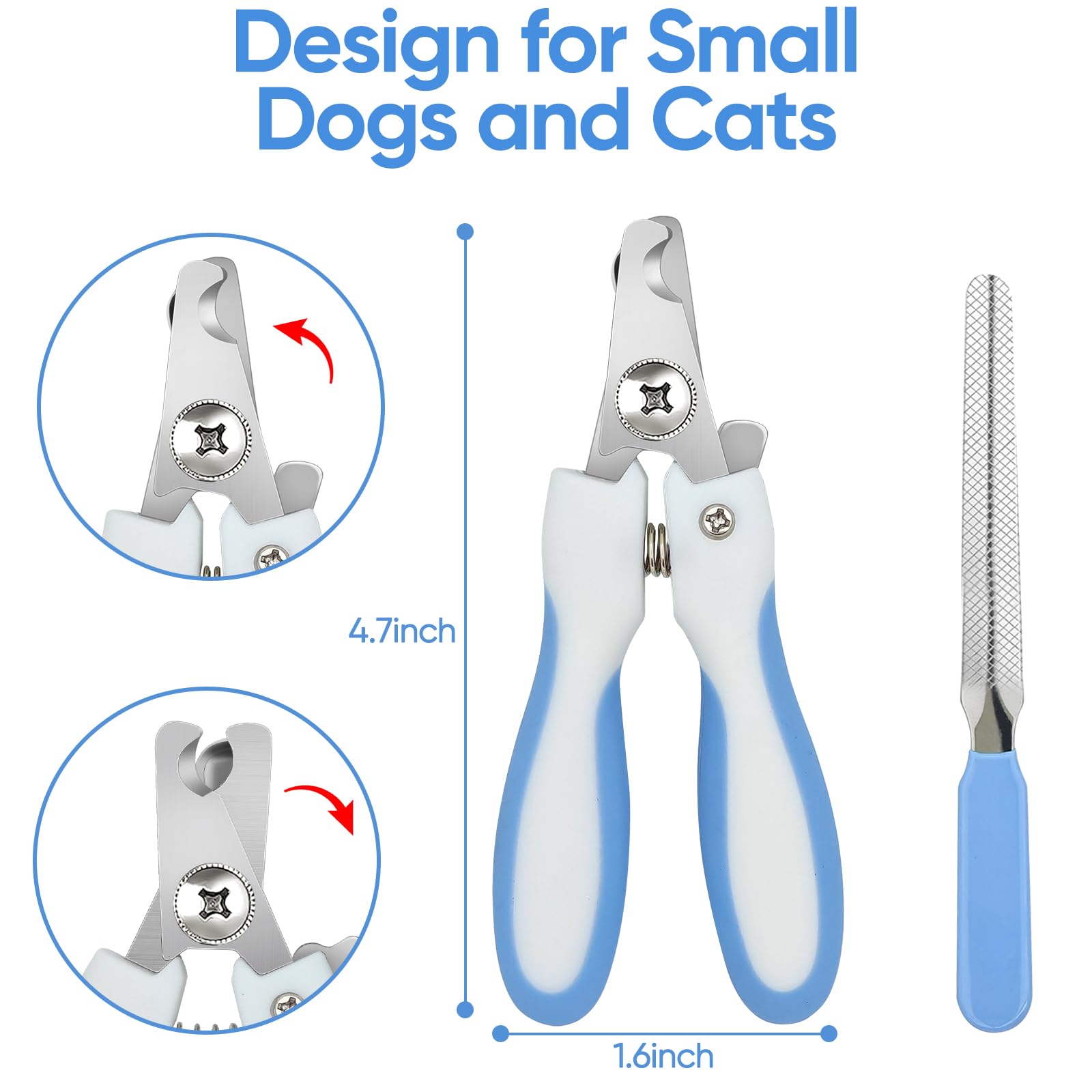 Dog Grooming Scissors Kit,Includes Curved Thinning Straight Scissors,Comb,Grooming Nail Clipers,Nail Trimmer,Dog Grooming Scisso