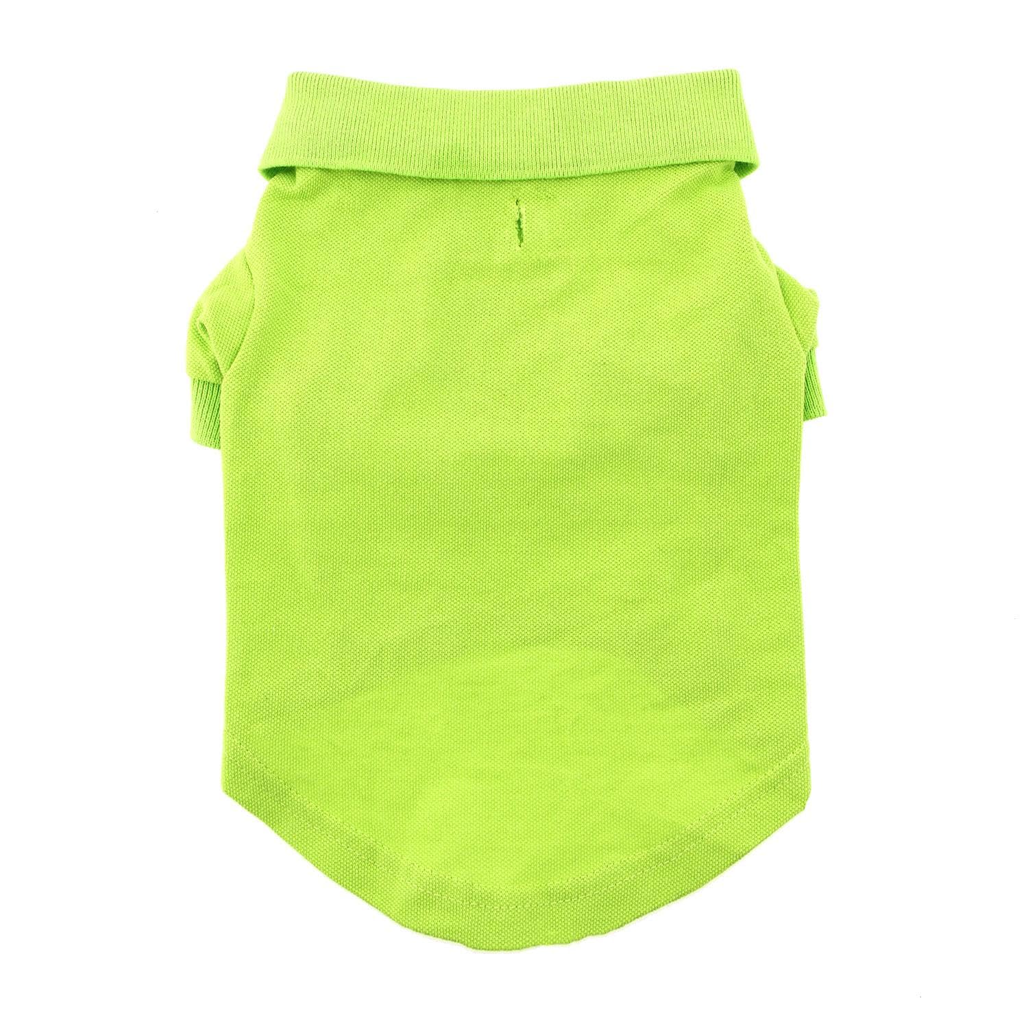 Doggie Design Solid Dog Polo Shirt (Green Flash, Xs)