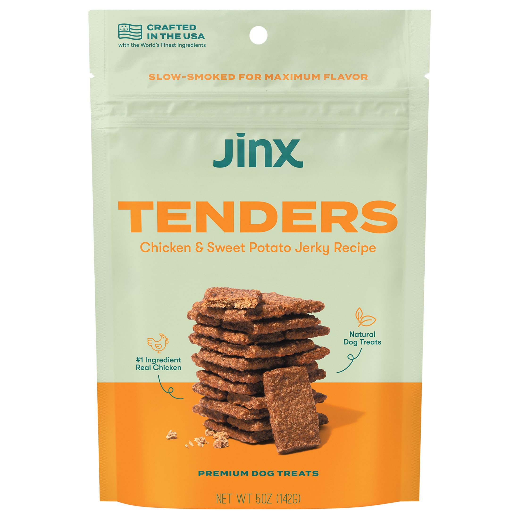 Jinx Chicken Tenders Jerky Dog Treats - Soft & Chewy, All Natural Dog Jerky Treats with Cage-Free Chicken - Pet Products for All