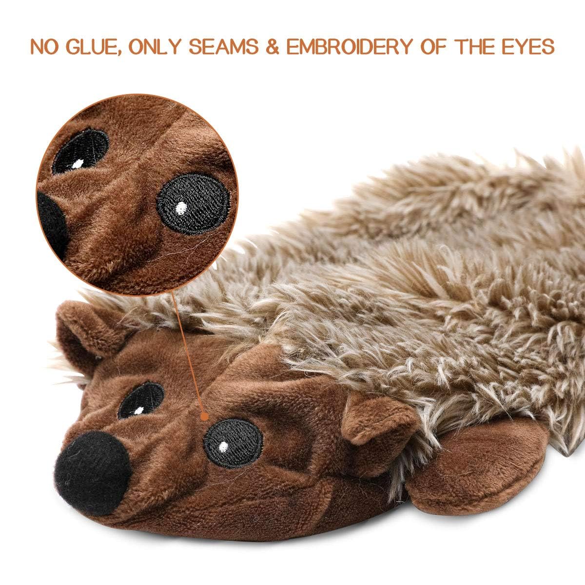 Legend Sandy Dog Squeaky Toys For Small Doggies, Puppy Toys For Teething Cute Small Breeds Toys Stuffed Plush Bundle Natural Cot