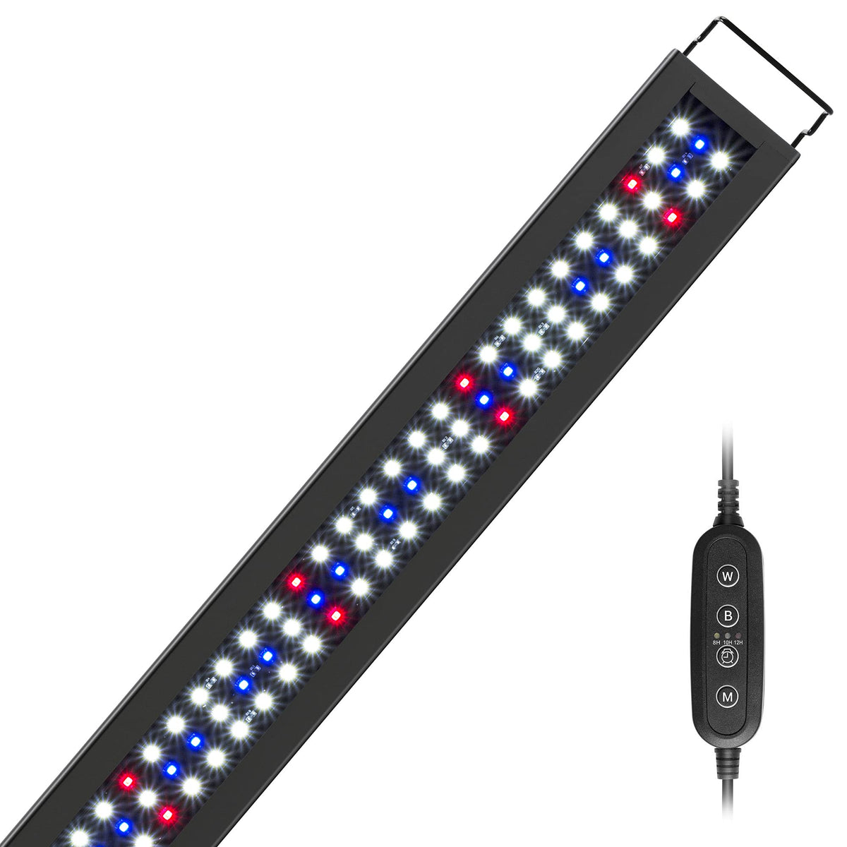 Nicrew Aquarium Light, Full Spectrum Aquarium Light For Planted And Freshwater Tanks, Fish Tank Light With Wired Timer And Exten