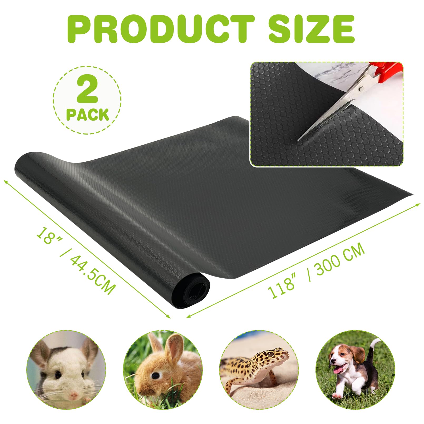 Bnosdm 2 Pcs Waterproof Guinea Pig Cage Liner Washable Rabbit Bedding Liners Reusable Small Animals Pads Playpen Mats For Guinea