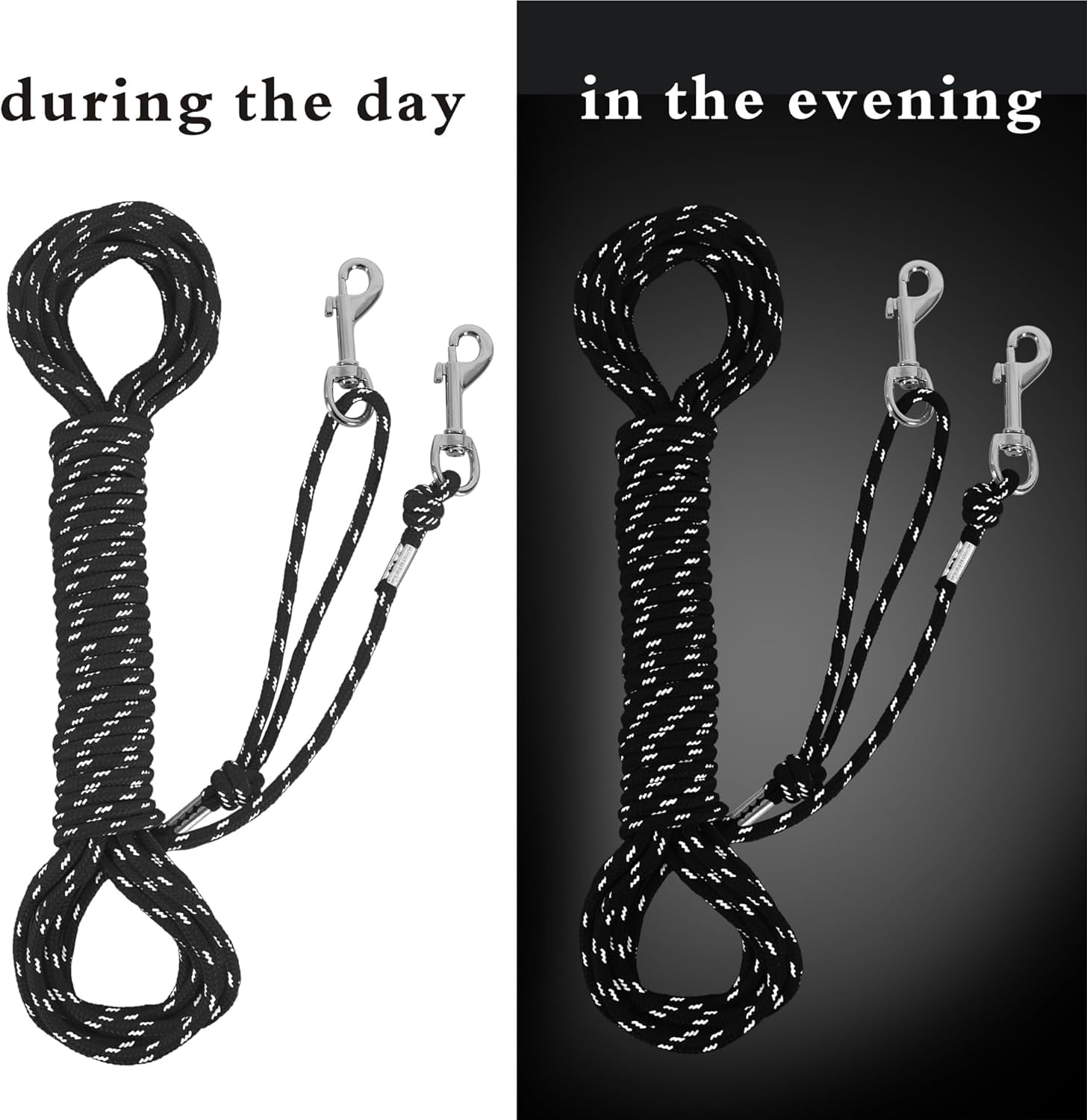 Reflective Cat Leash -15Ft Cat Cable Out Escape Proof Walking Yard Long Durable Safe Leash Traning Play Outdoor For Puppies/Kitt