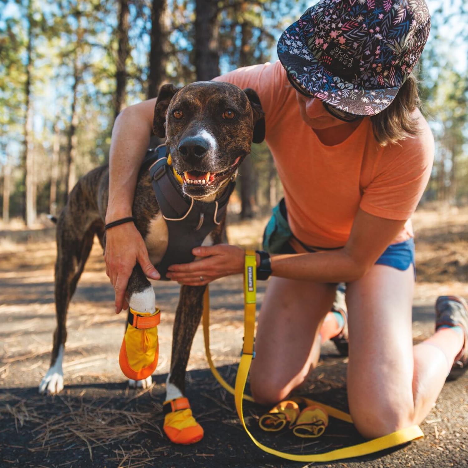 Ruffwear, Summit Trex Shoes, Dog Boots For Everyday Use, Sunrise Yellow, 1.75''