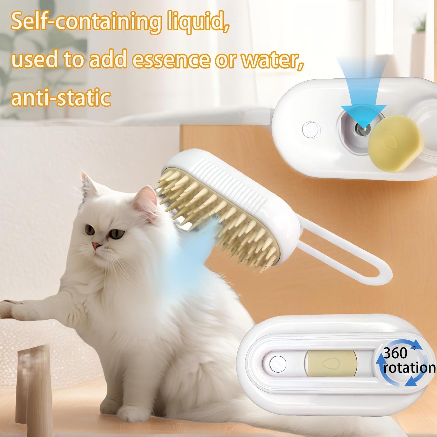 Cat Brush For Shedding, Brush For Cats And Dogs, Massage, Cleaning, Shedding, Dog Hair Removal Comb