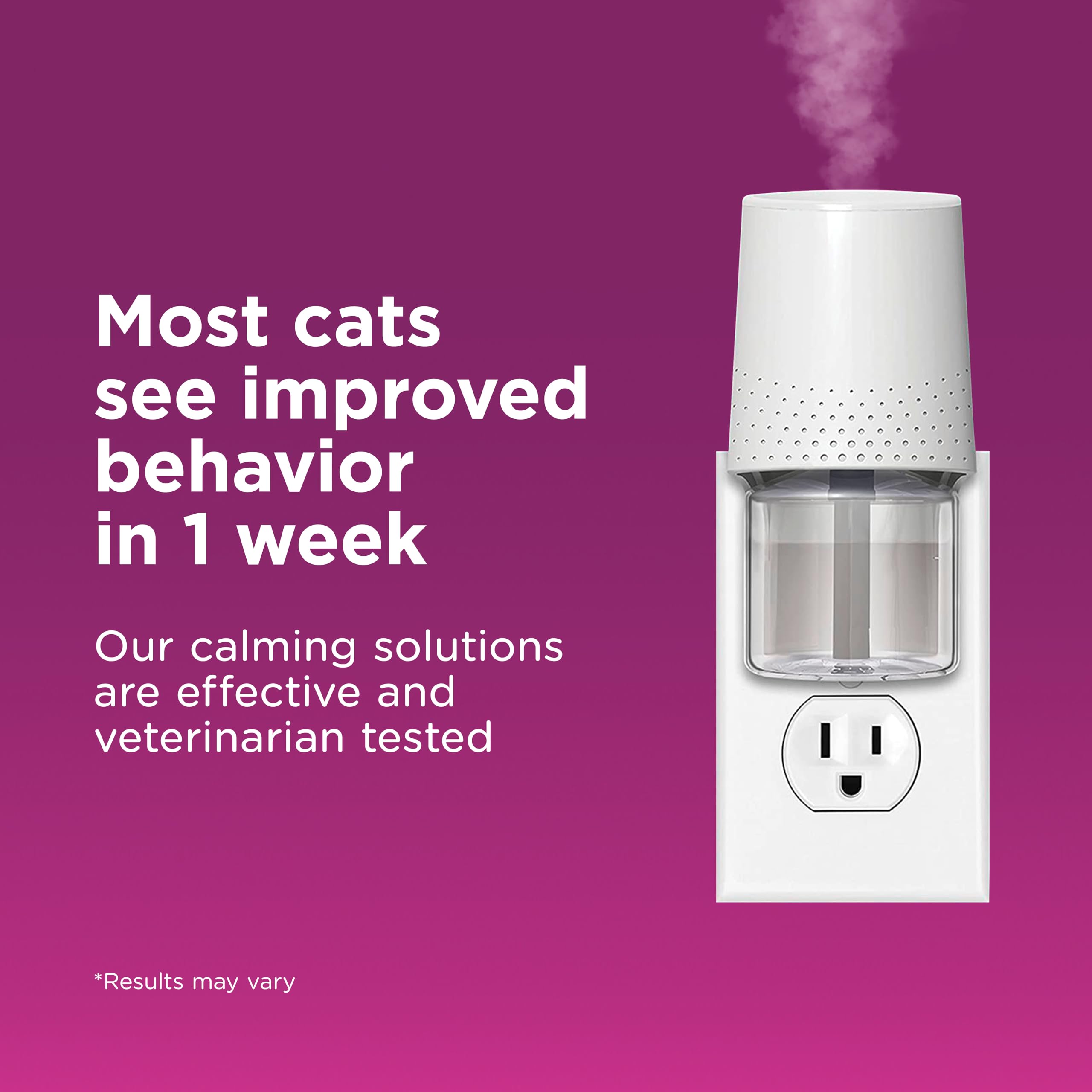 Comfort Zone 3 Pack MultiCat Diffuser Refills; Cat Calming Pheromones Help Anxiety; 30-day refills