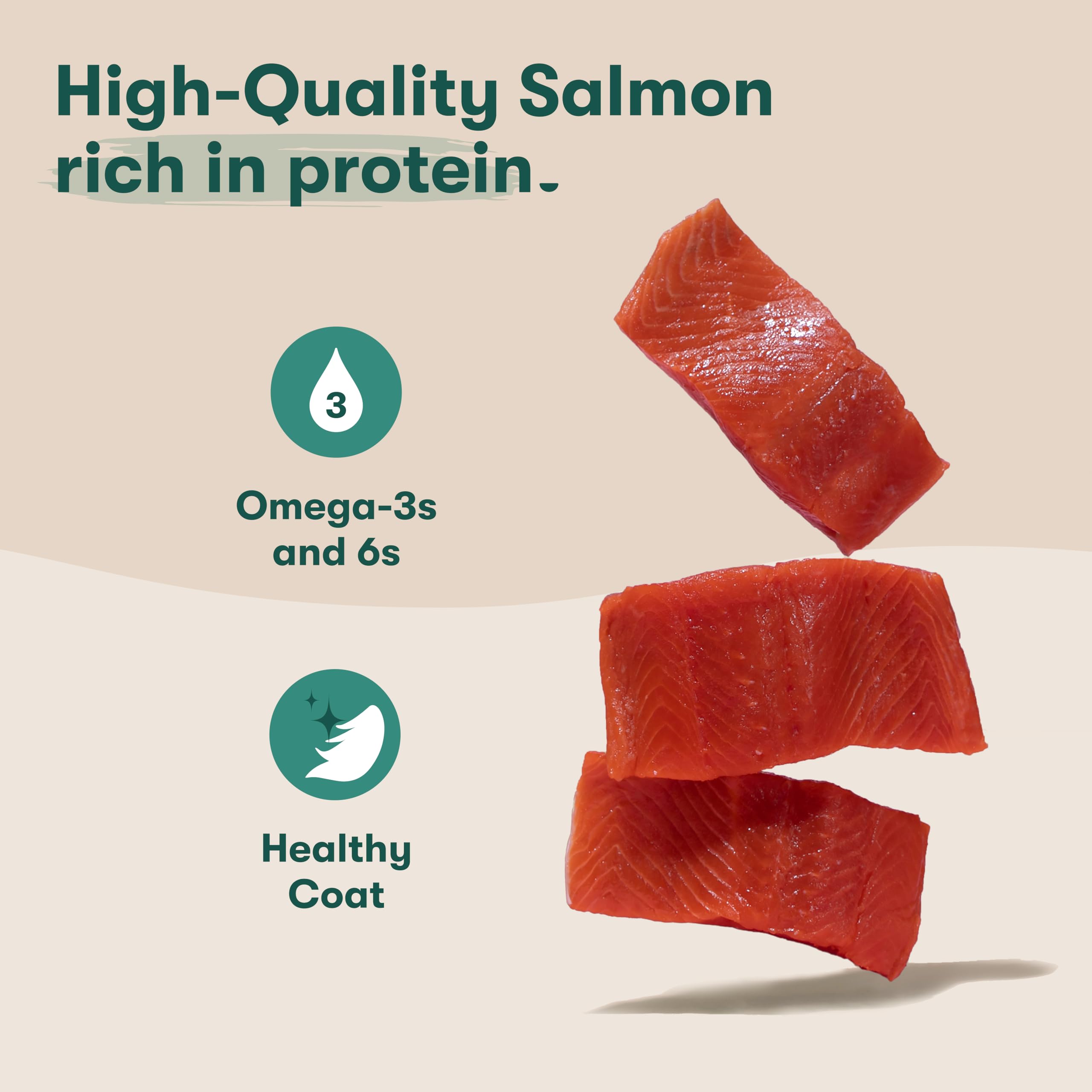 Jinx Salmon Tenders Jerky Dog Treats - Soft & Chewy, All Natural Dog Jerky Treats with High-Protein Salmon - Pet Products for Al