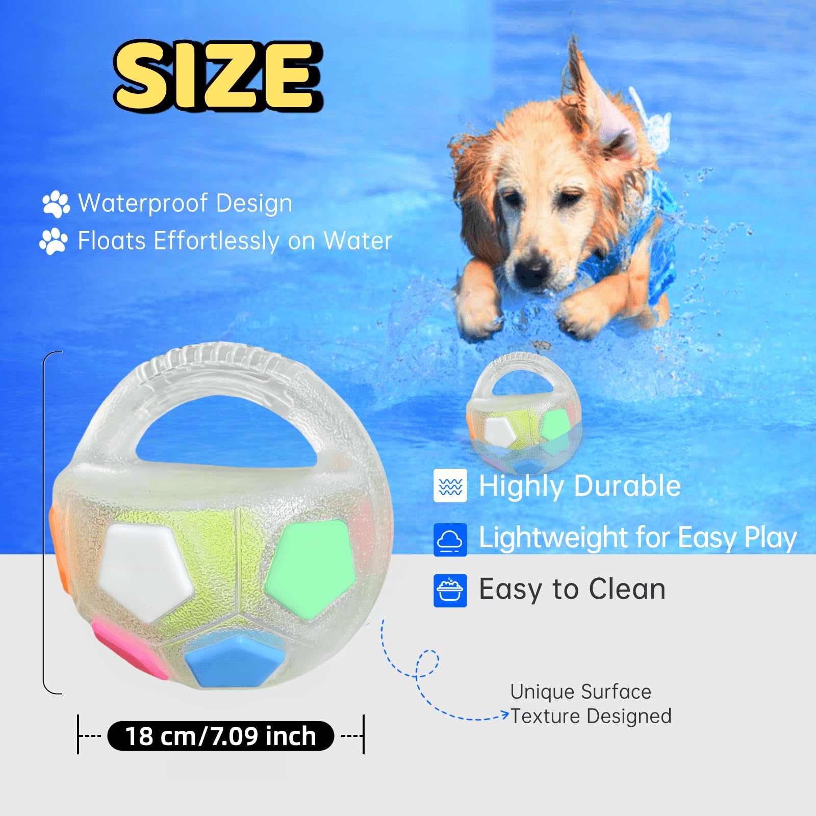 Jatmira Tough Durable Ball Toy For Aggressive Chewers Ball In Bottle Strong Rubber Football Dog Chew Fetch Toy For Medium Large