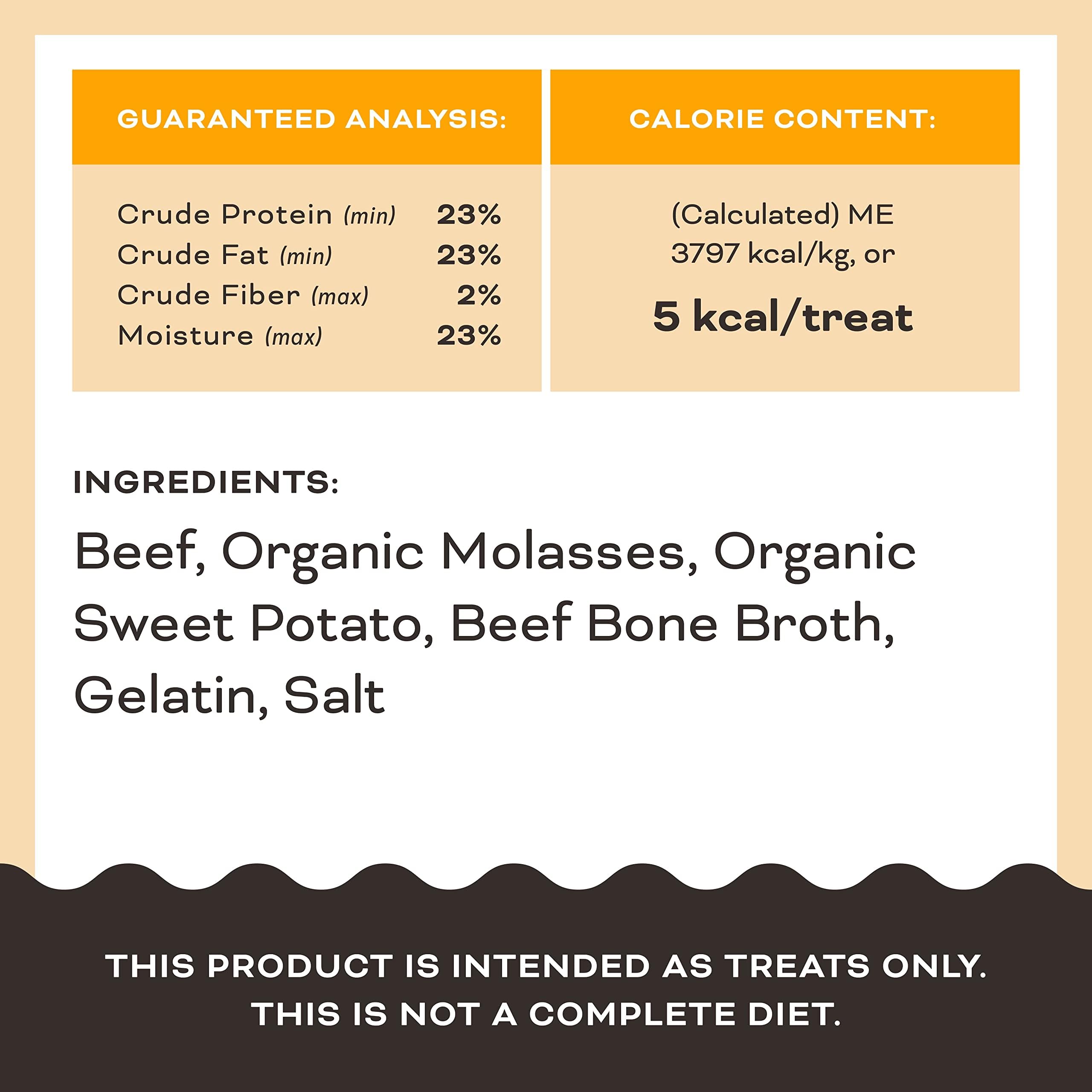 Primal Beef Jerky Dog Treats Made with Beef Bone Broth, Give Pieces a Chance, Training Treat for Dogs, 4 oz