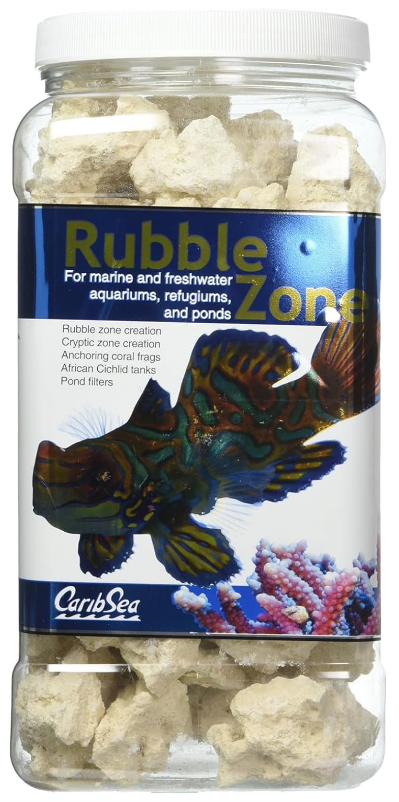 CaribSea Aquatics Rubble Zone, 6 lb/1 Gallon, tan
