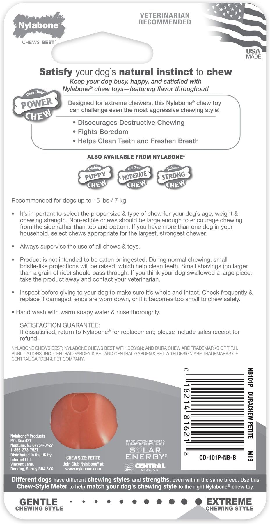 Nylabone Durachew Bacon Blister Card Petite