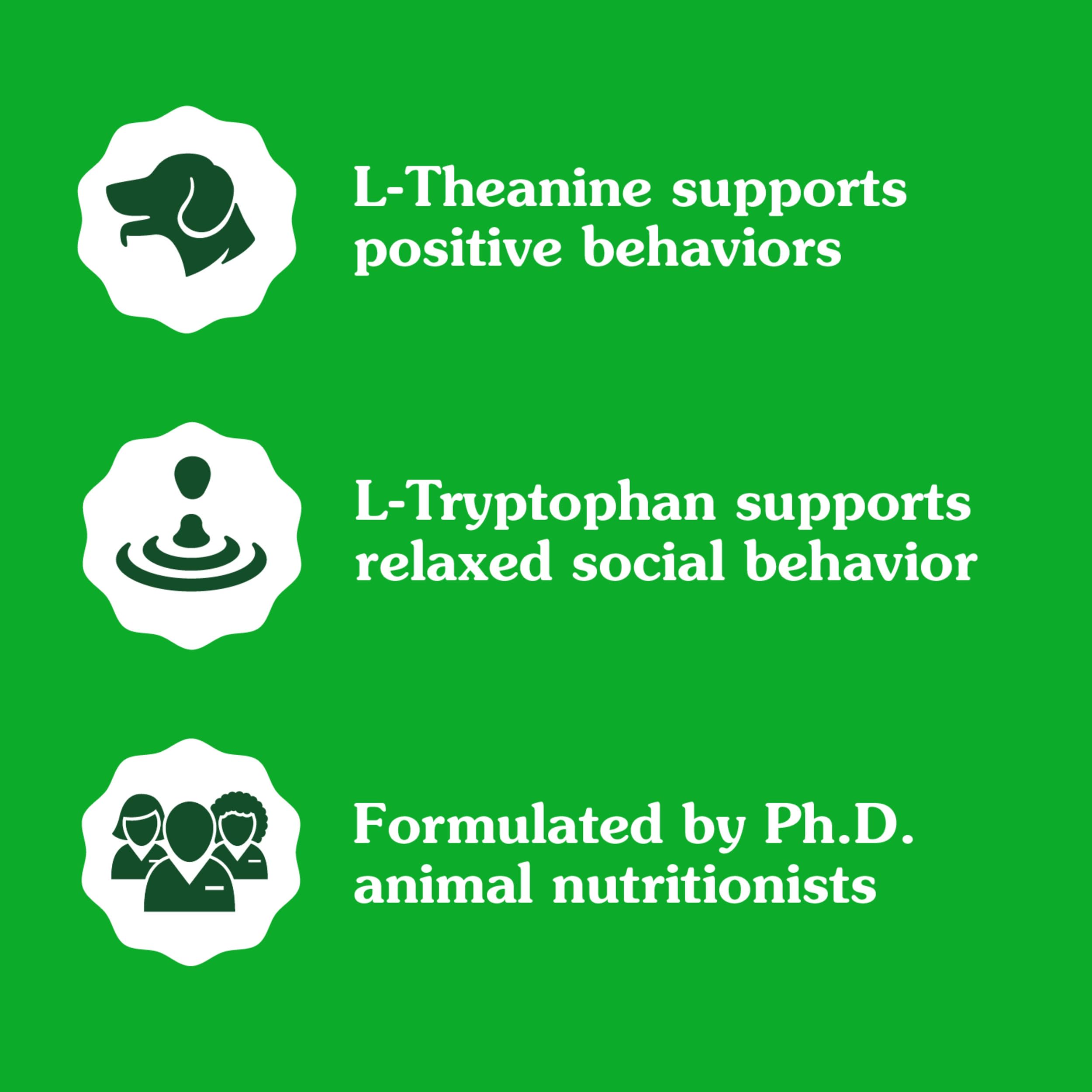 Greenies Supplements Calming Chews for Dogs Chicken Flavor, 7.3 oz. Container of 40 ct.