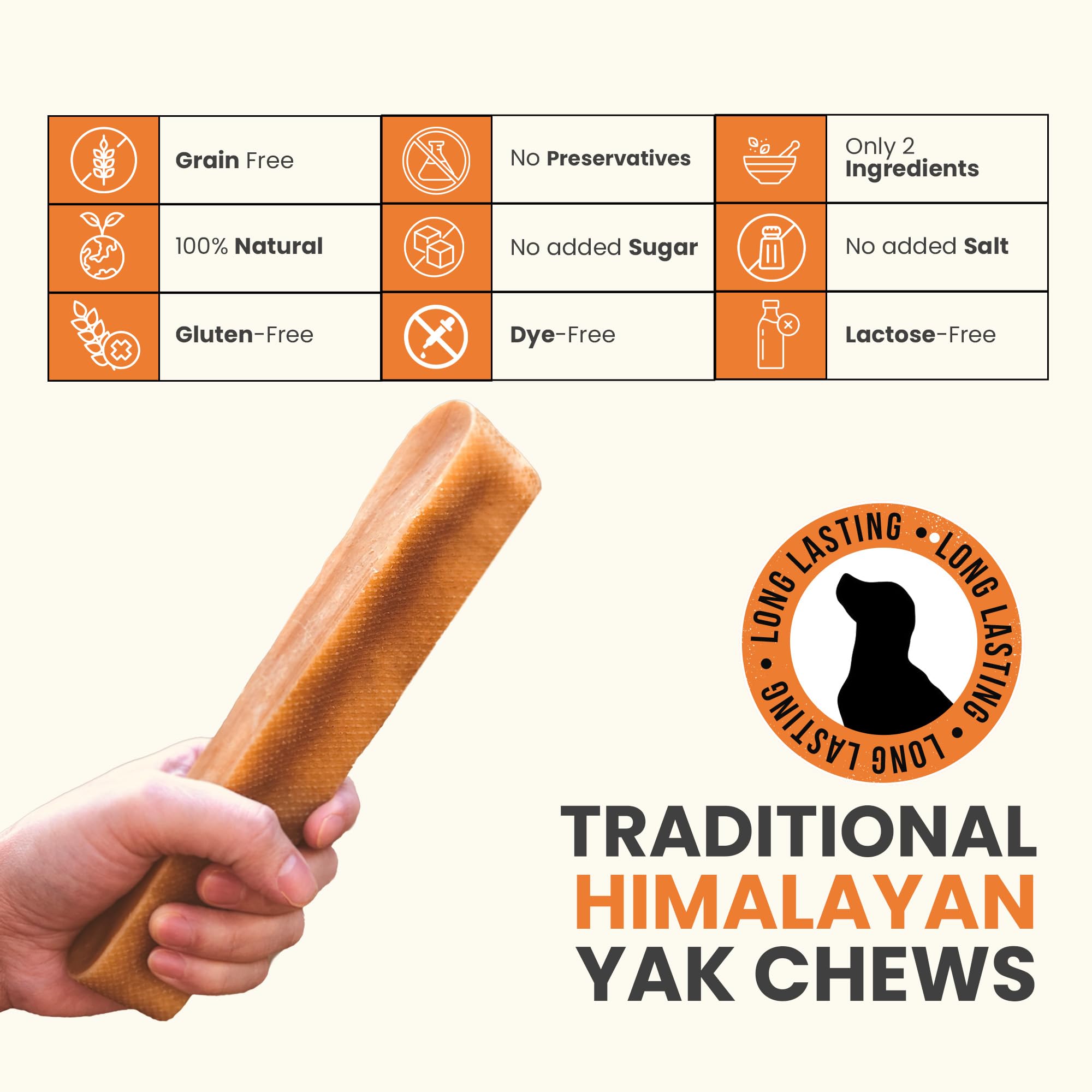 The safest All-Natural Cheese Chews - XLarge (Pack of 3) - NO Chunks, NO preservatives, NO Bad Smell, Great Teeth Cleaner, Super