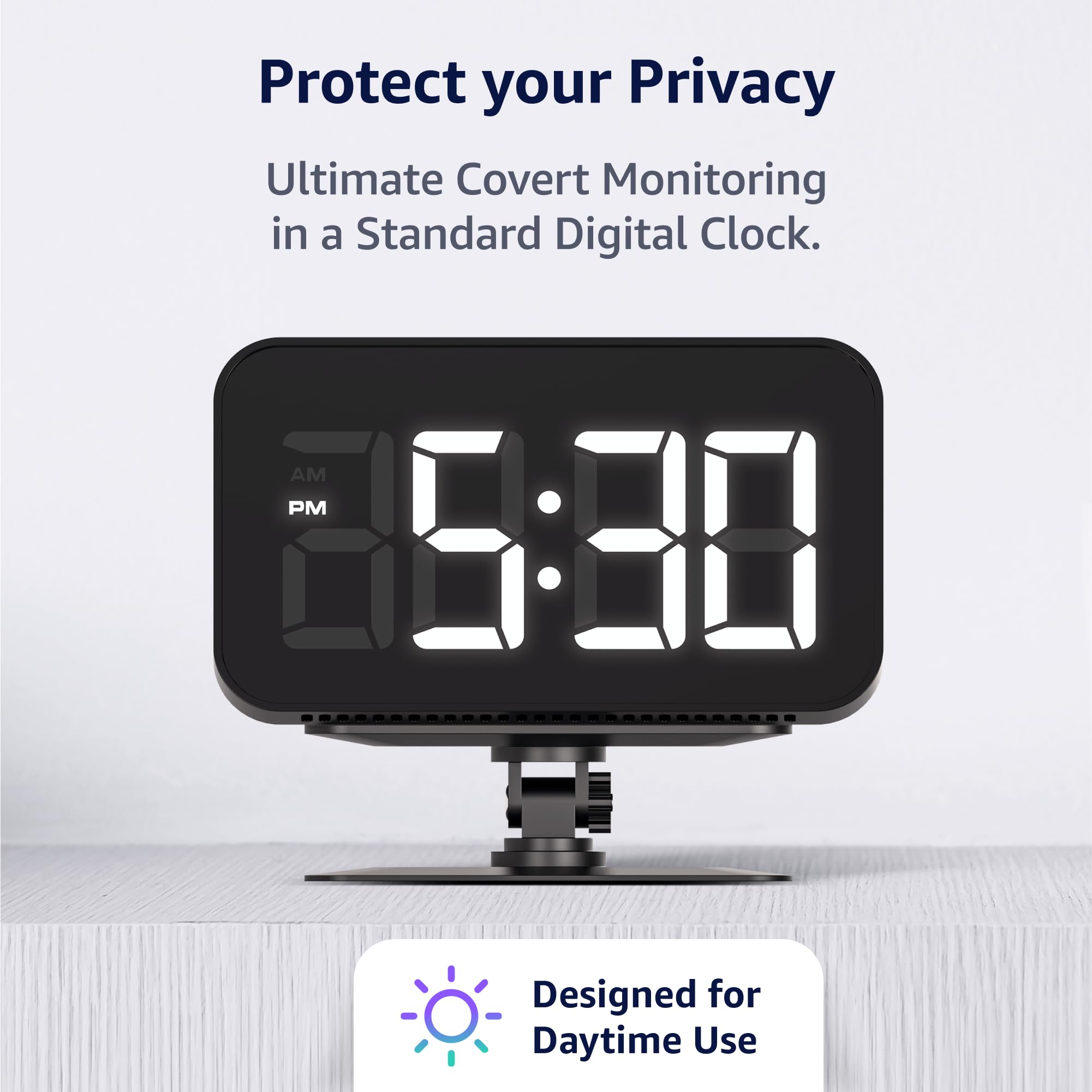 Alpha Tech Wifi Clock Camera - Remote View - Premium Hd 1080P - Dual Band 2.4G/5G Wifi - Best Mini Camera For Home - Real Time M