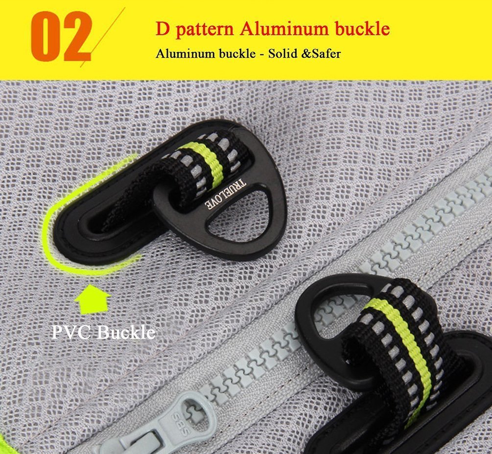 Sgoda Dog Cooling Vest Harness Cooler Jacket Grey Orange X-Large