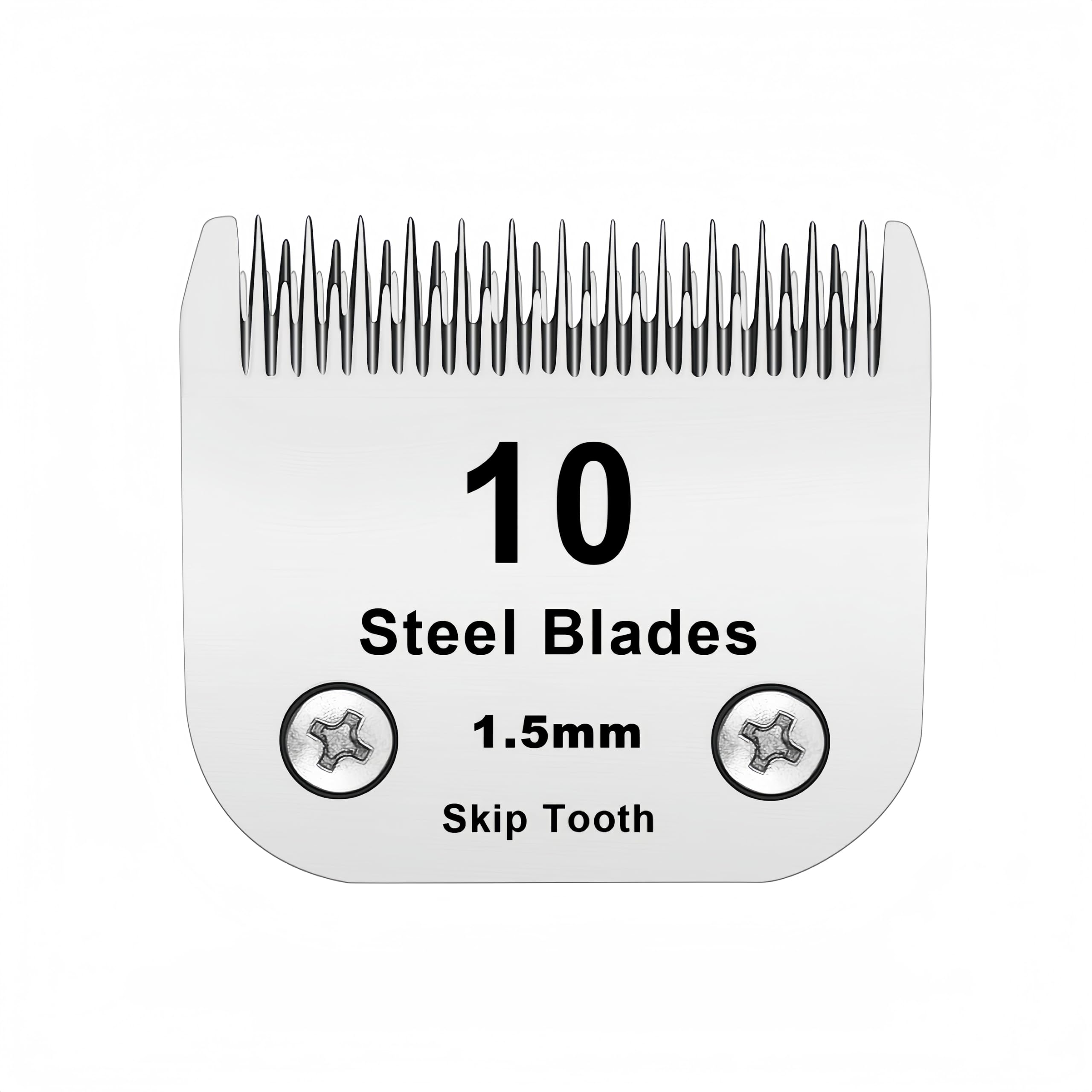 Filymosie 10 Skip Tooth Blades,Detachable Pet Dog Grooming Steel Blade,Compatible With Andis/Oster A5/Wahl Km10 Series Clippers,