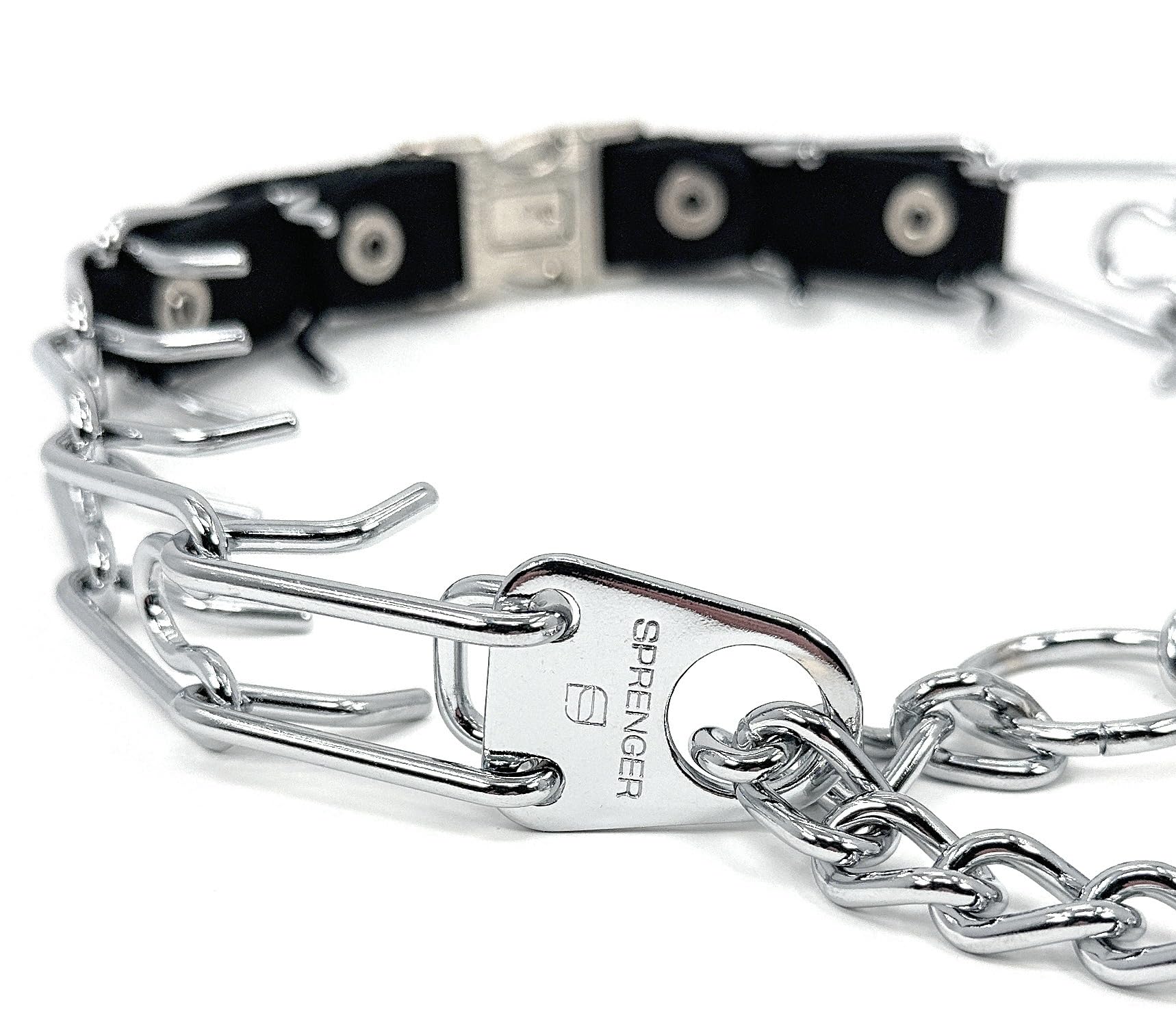 Herm Sprenger Prong Collar For Dogs Training - Quick Release Buckle & Swivel Ring For Easy Use - Made Of Durable Chrome Plated S