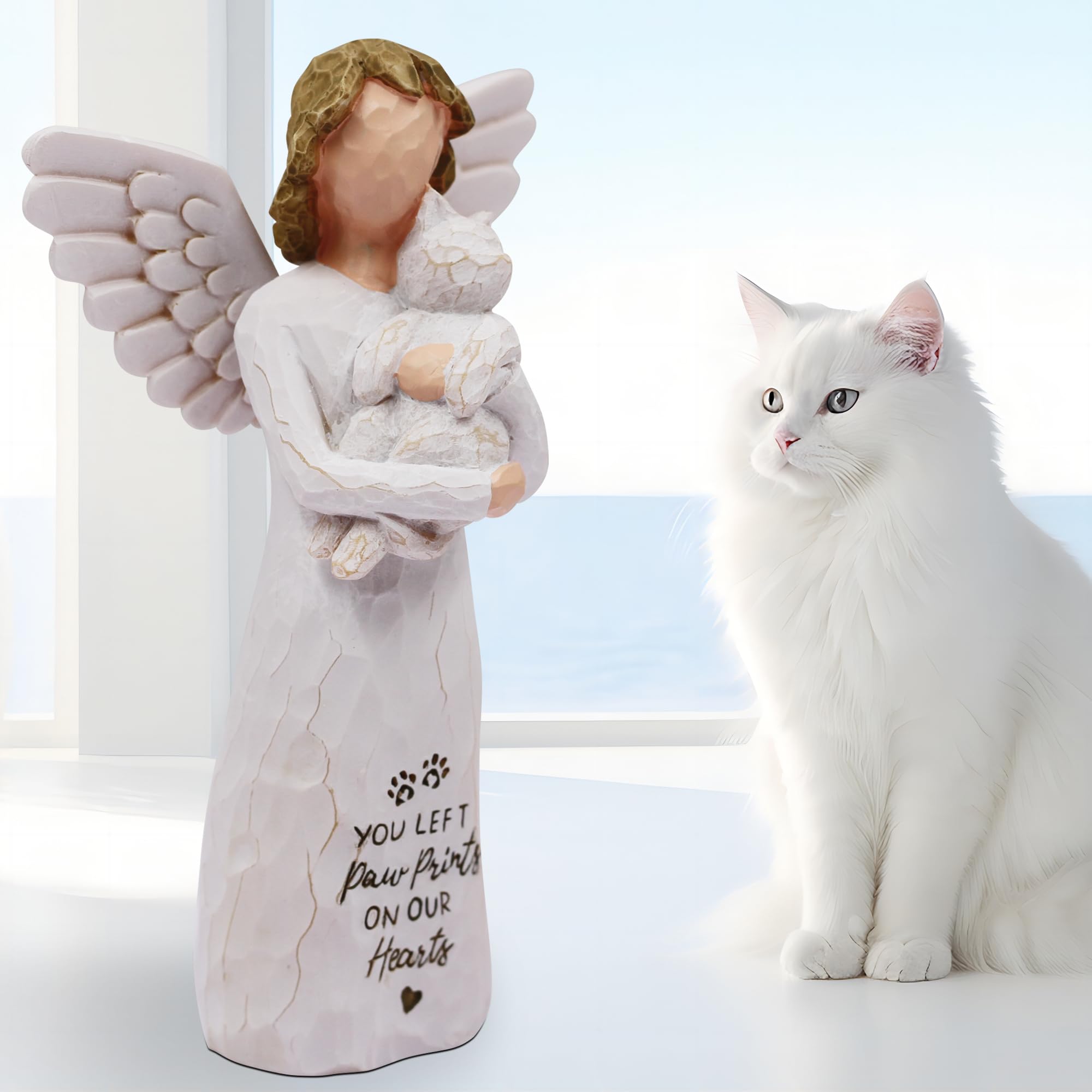 Borlesta Cat Memorial Gifts For Loss Of Cat, Pet Cat Remembrance Gifts, Loss Of Cat Sympathy Gifts For Cat Mom, Passed Away Cat