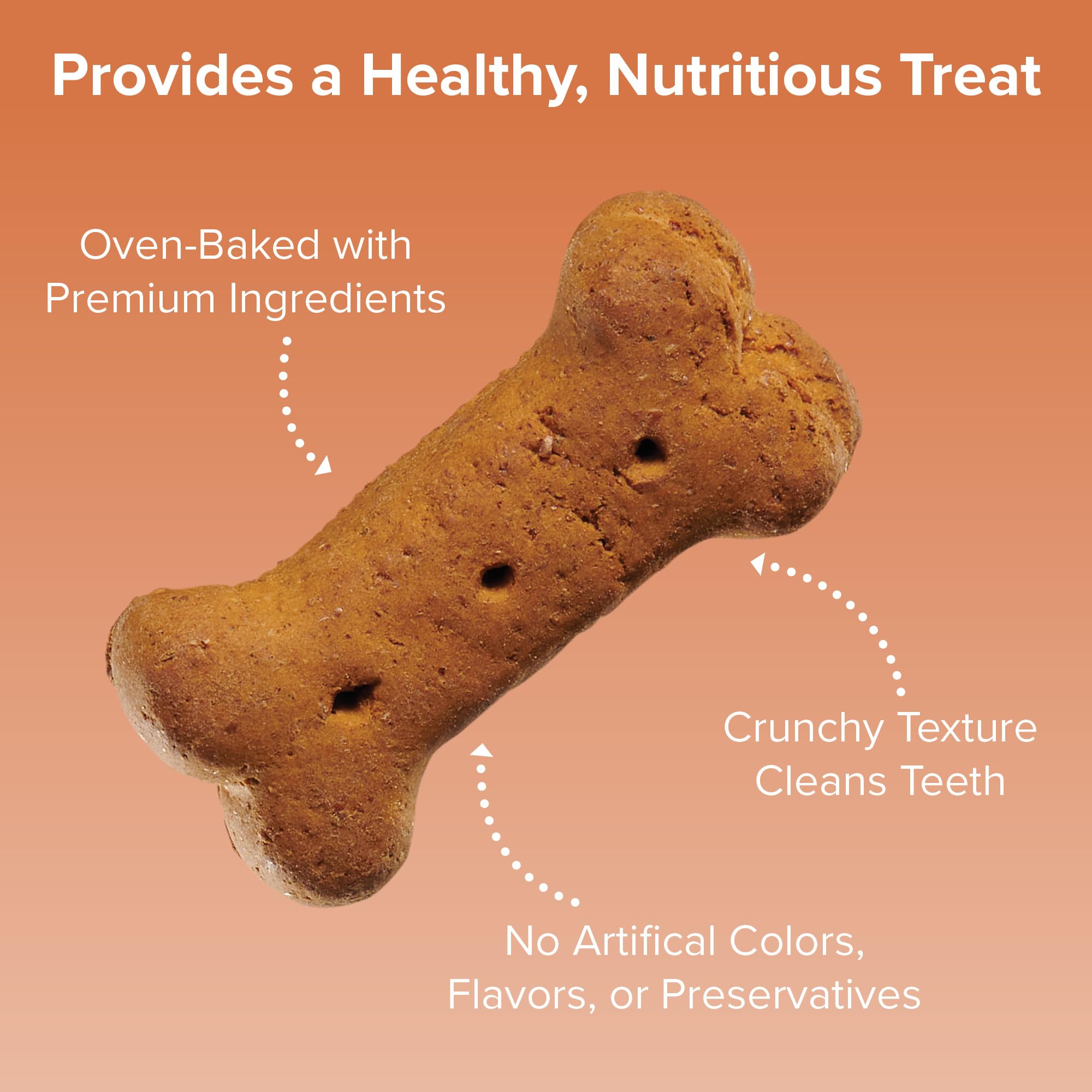 Blue Seal Kent Entrust Crunchers - Medium Dog Treats, Peanut Butter Flavor - Crunchy Oven Baked Biscuits with Premium Ingredient
