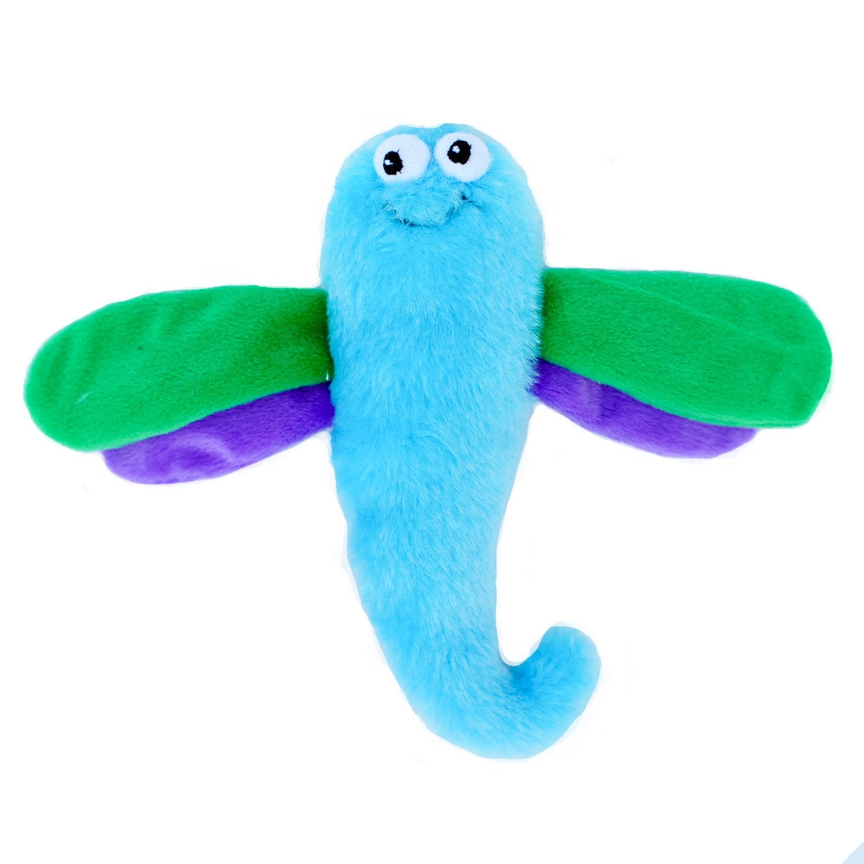 Zippypaws - Crinkles, Squeaky Plush Dog Toy - Dragonfly