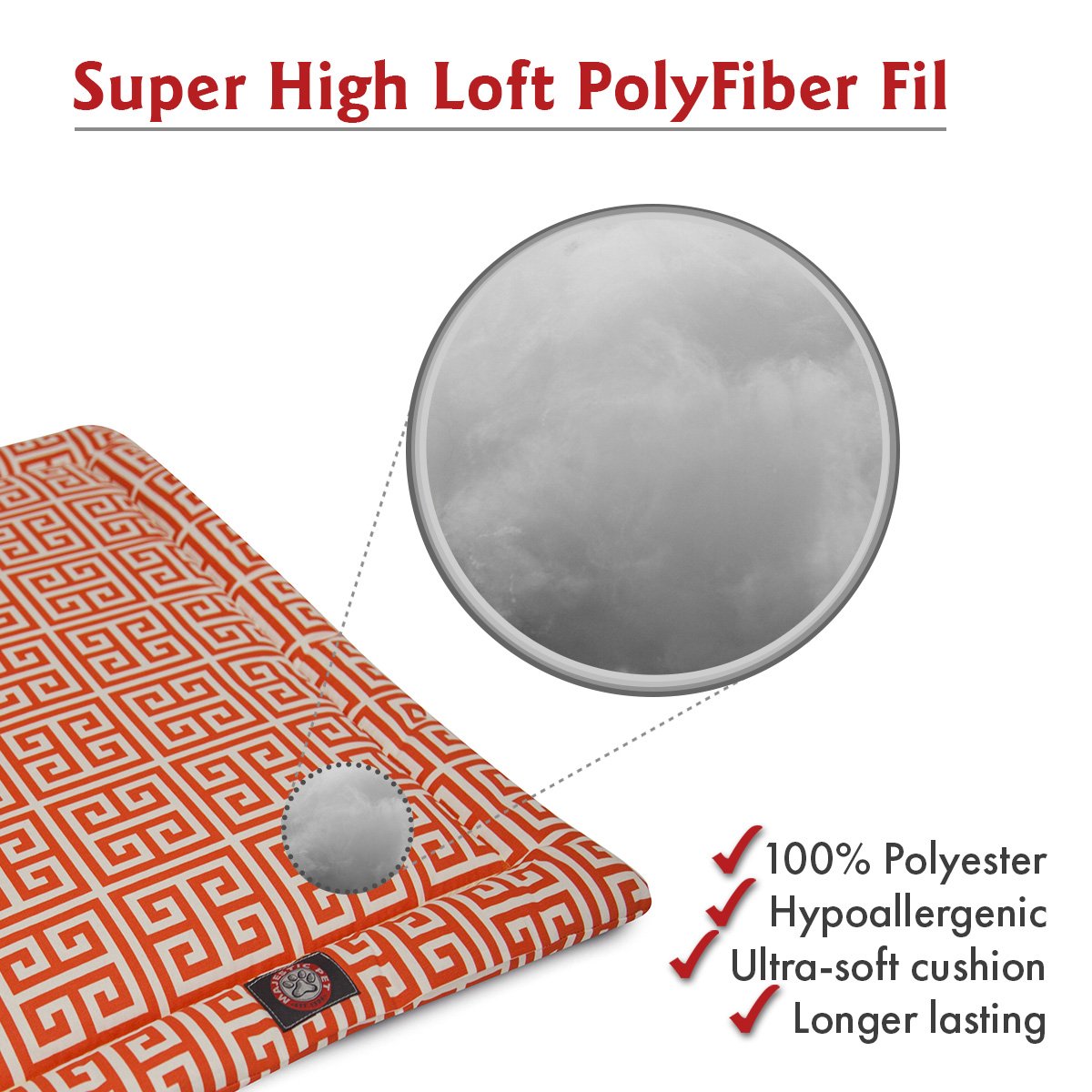 36'' Towers Orange Crate Dog Bed Mat By Majestic Pet Products