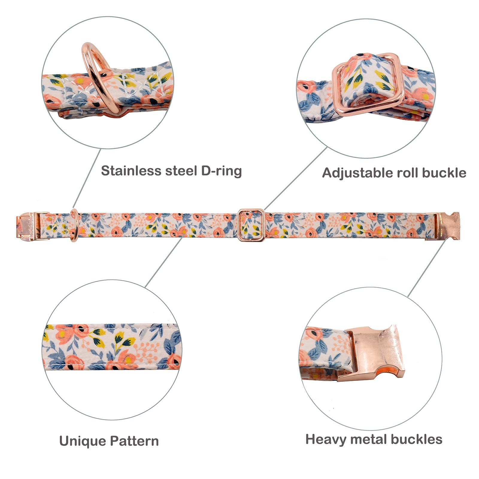 Metal Buckle Dog Collar, Durable Adjustable Dog Collar Soft For Small Medium Large Dogs